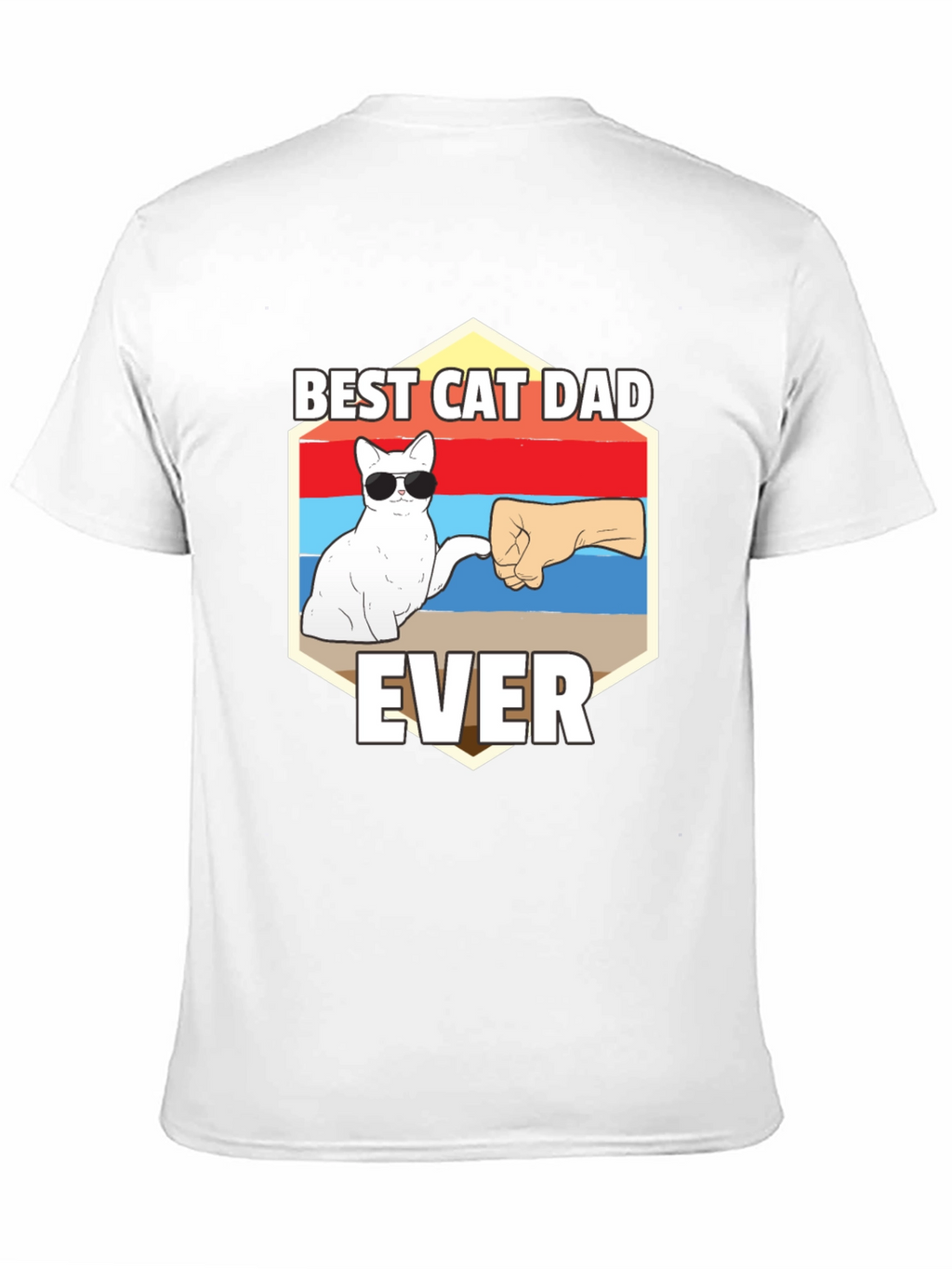 Best Cat Dad Ever Graphic T-Shirt