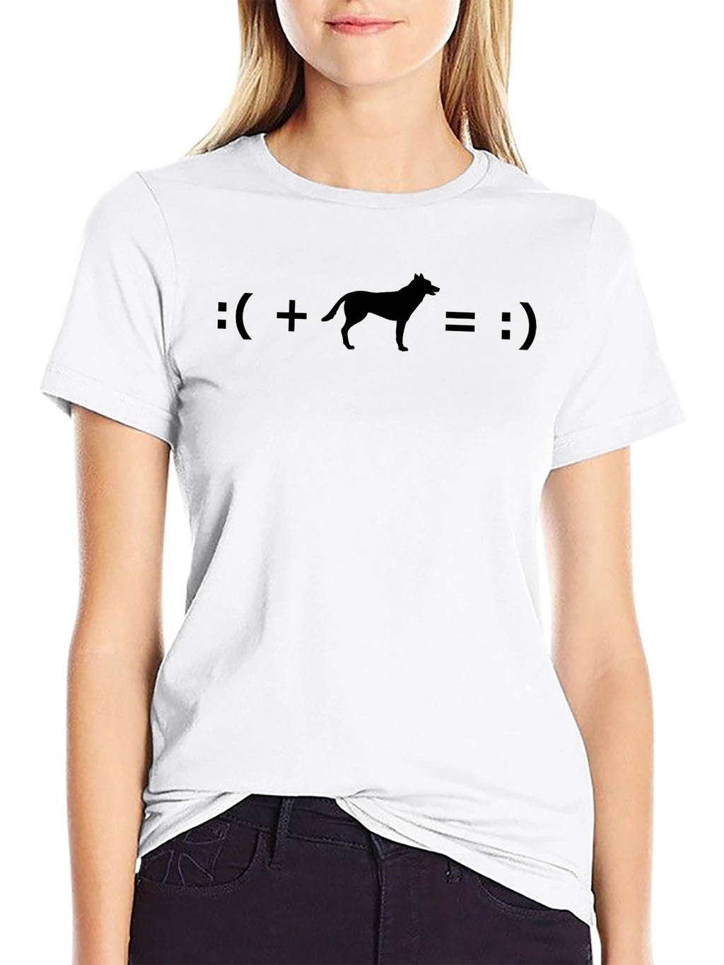 Dog Equals Happiness Graphic Tee