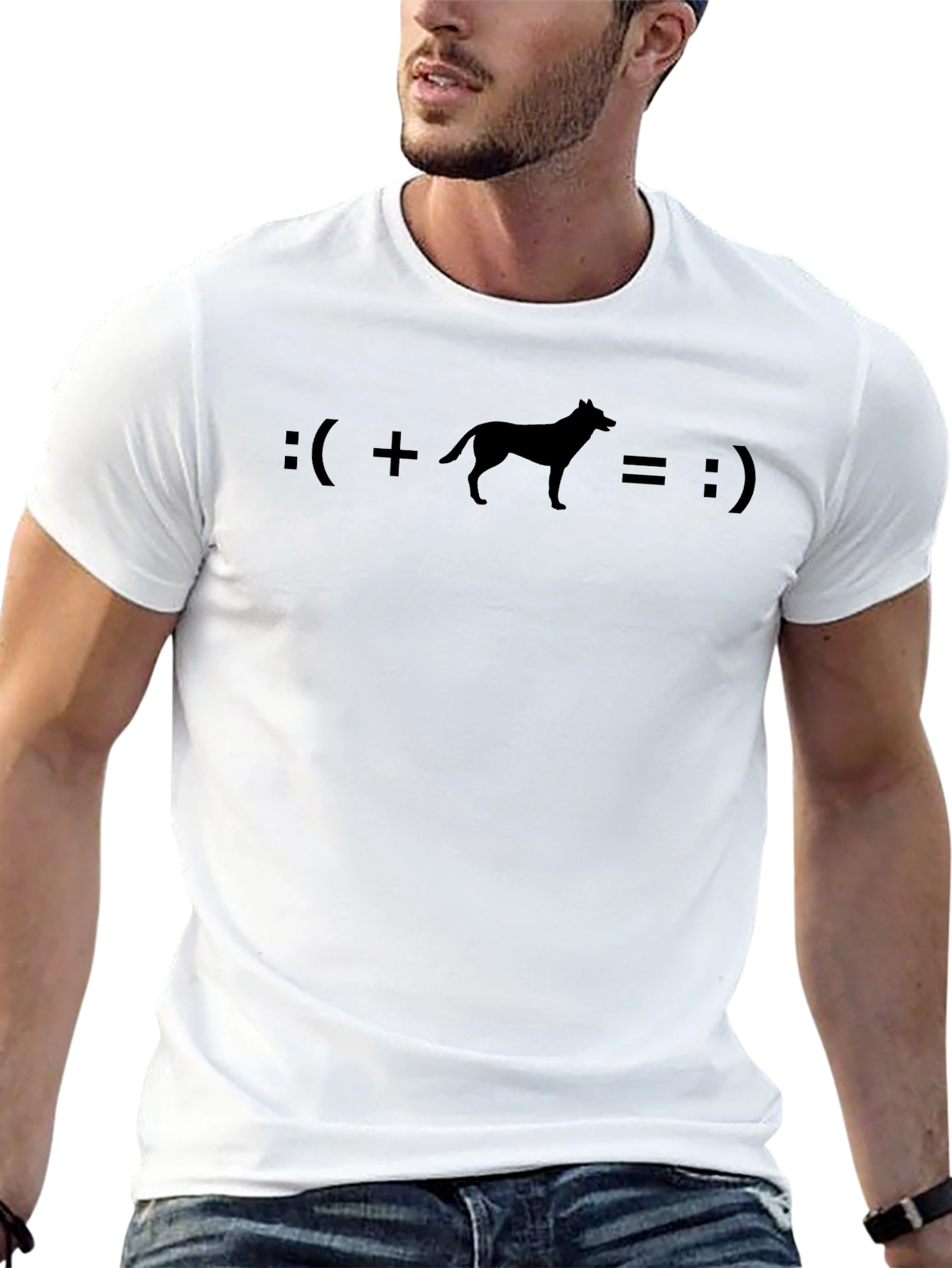 Dog Equals Happiness Graphic Tee