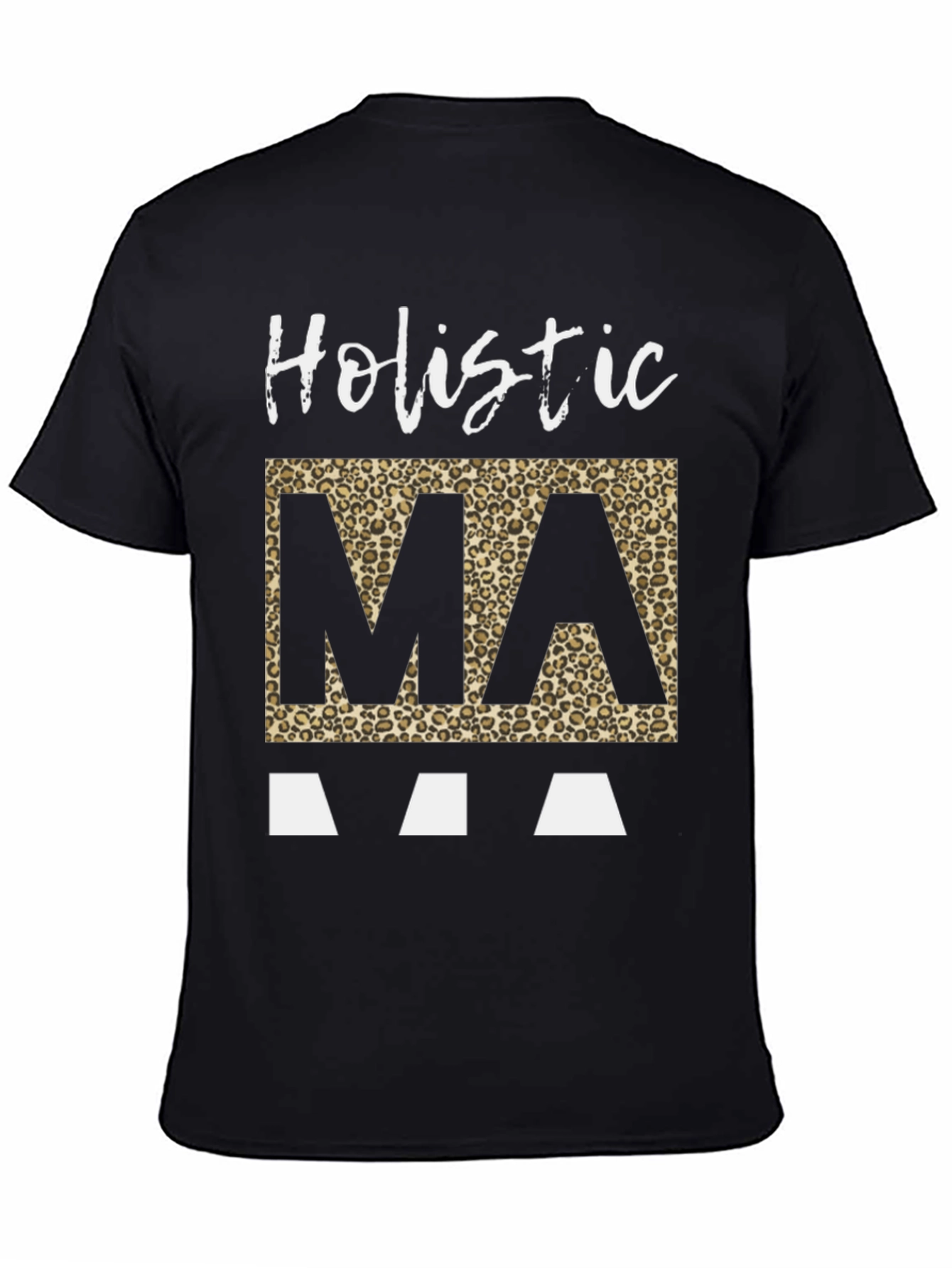 Holistic Mama Leopard Print Graphic Tee