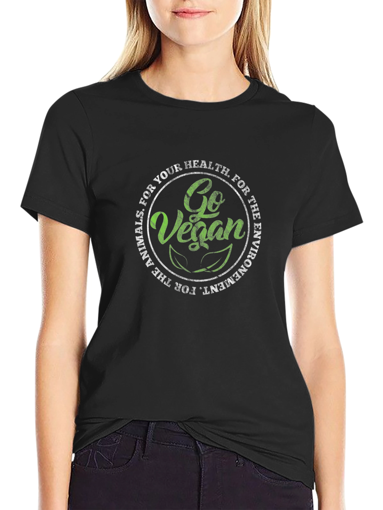 Go Vegan T-Shirt: For Your Health & The Animals