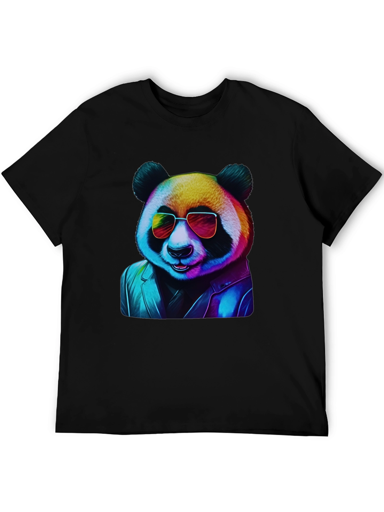 Cool Panda Graphic Tee - Black T-Shirt