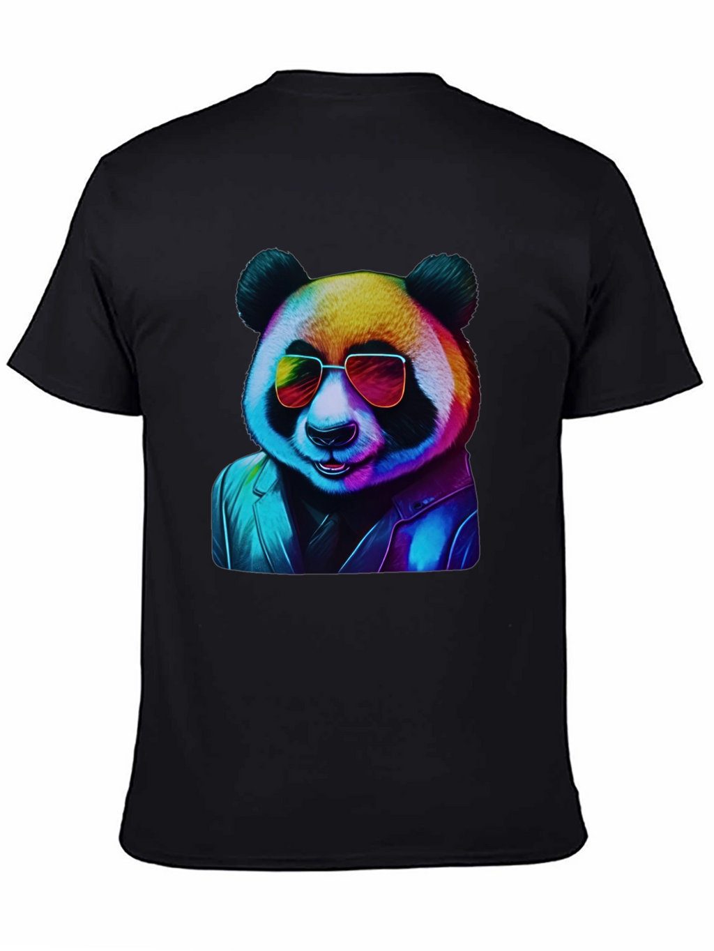 Cool Panda Graphic Tee - Black T-Shirt
