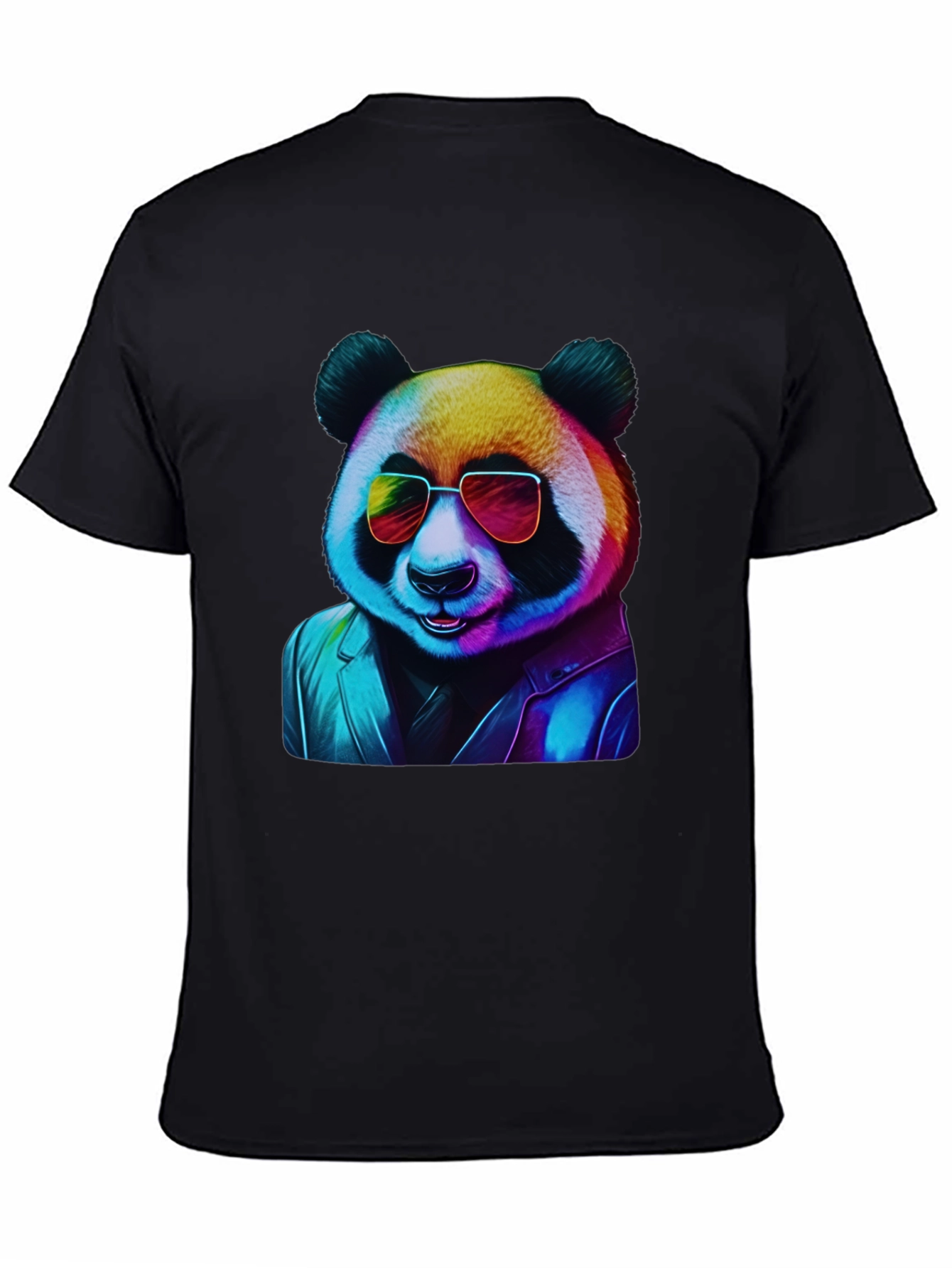 Cool Panda Graphic Tee - Black T-Shirt