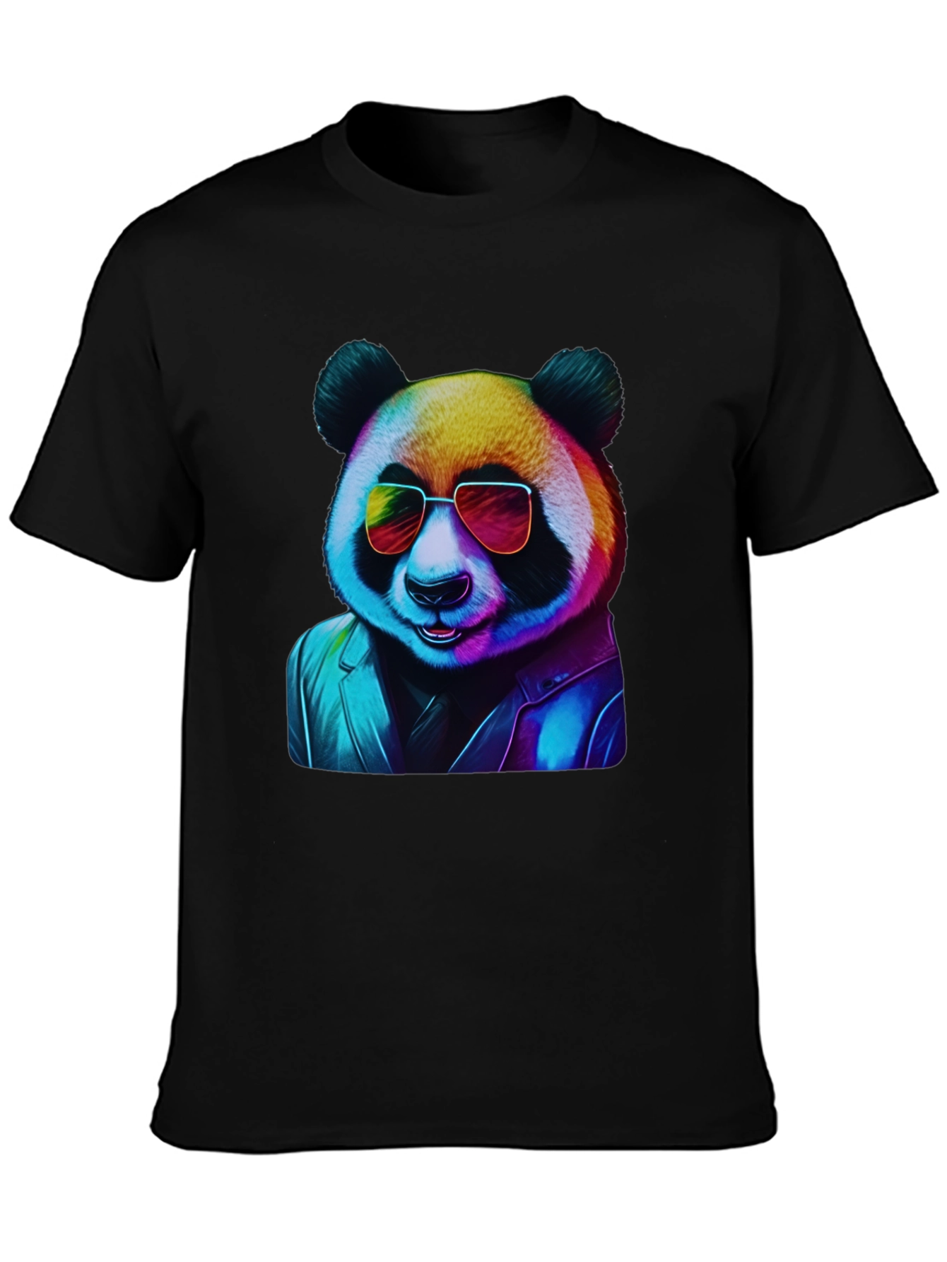 Cool Panda Graphic Tee - Black T-Shirt