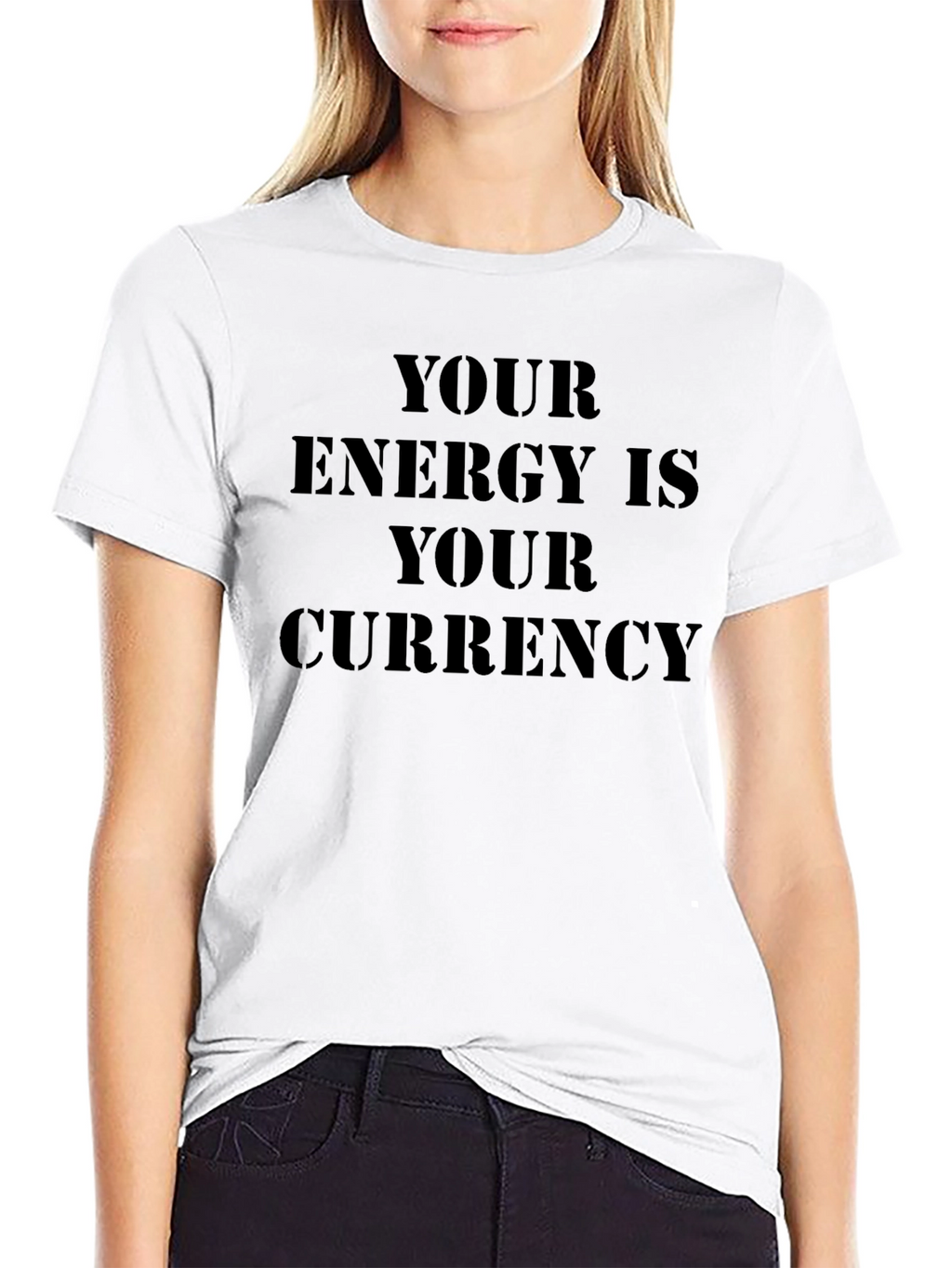 Energy Currency Black Graphic Tee