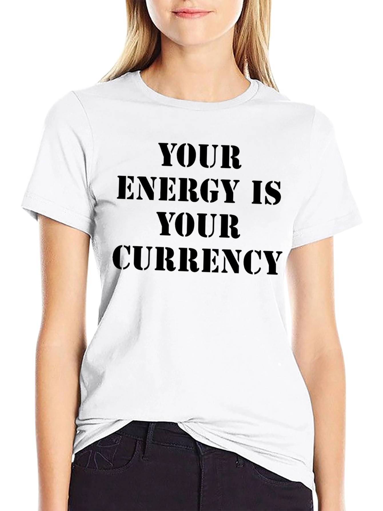 Energy Currency Black Graphic Tee