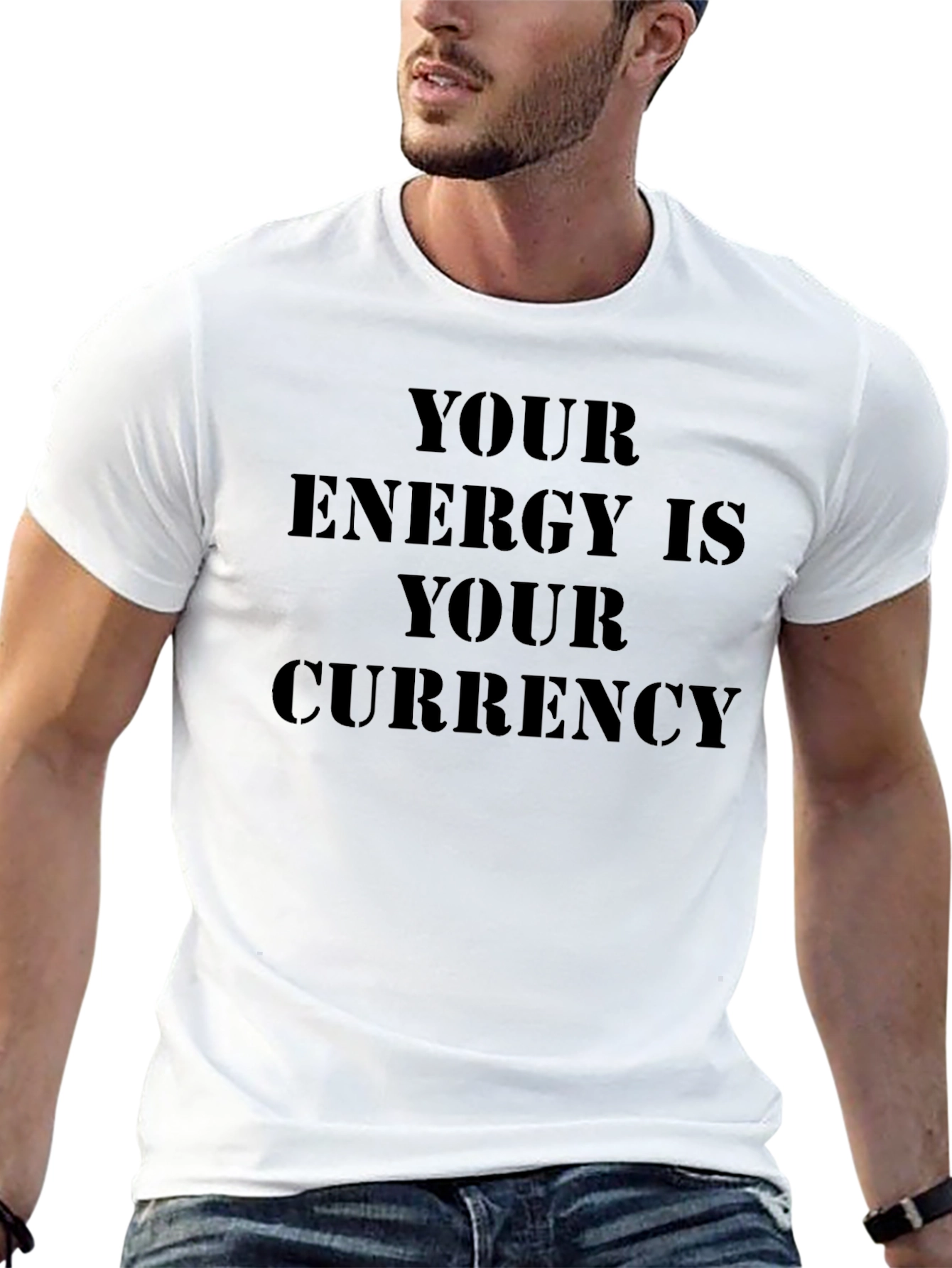 Energy Currency Black Graphic Tee