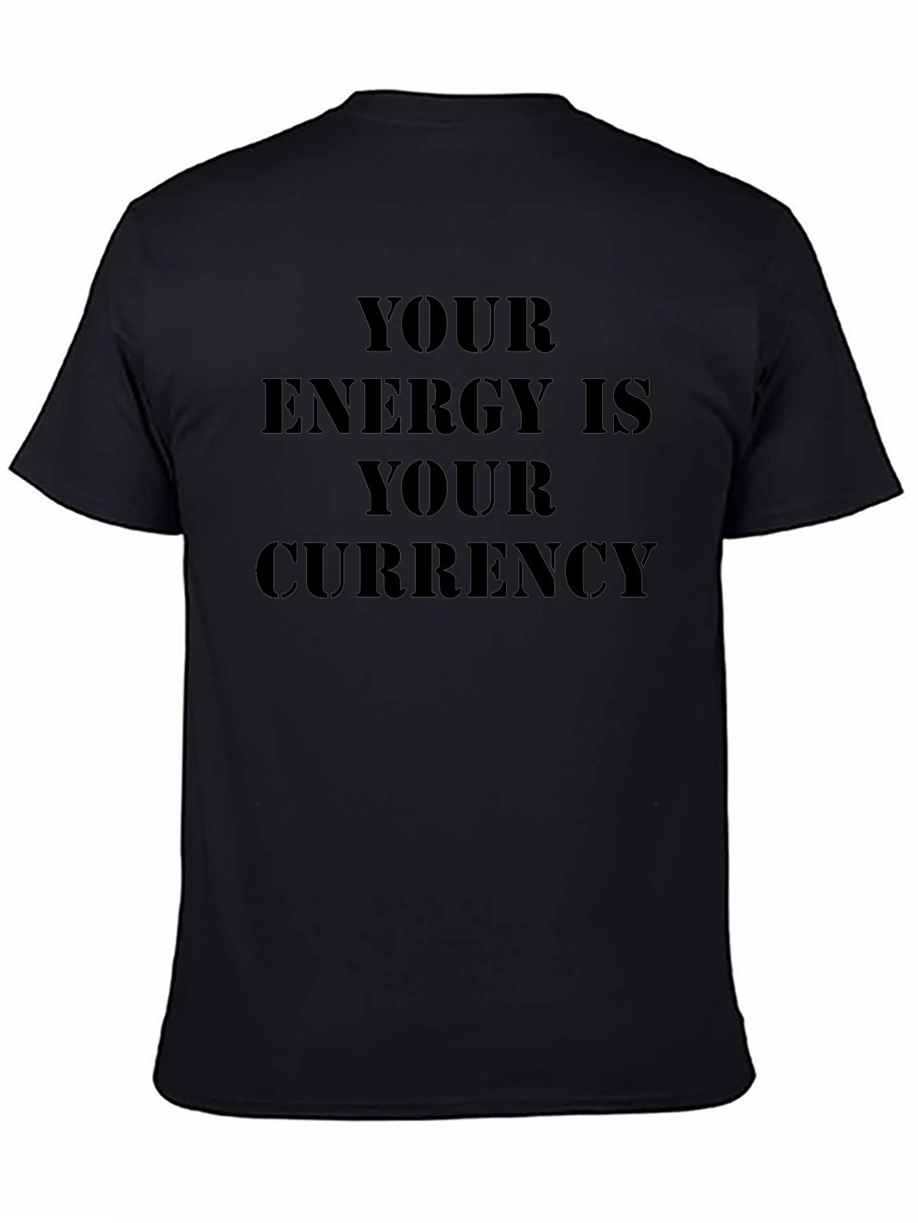 Energy Currency Black Graphic Tee