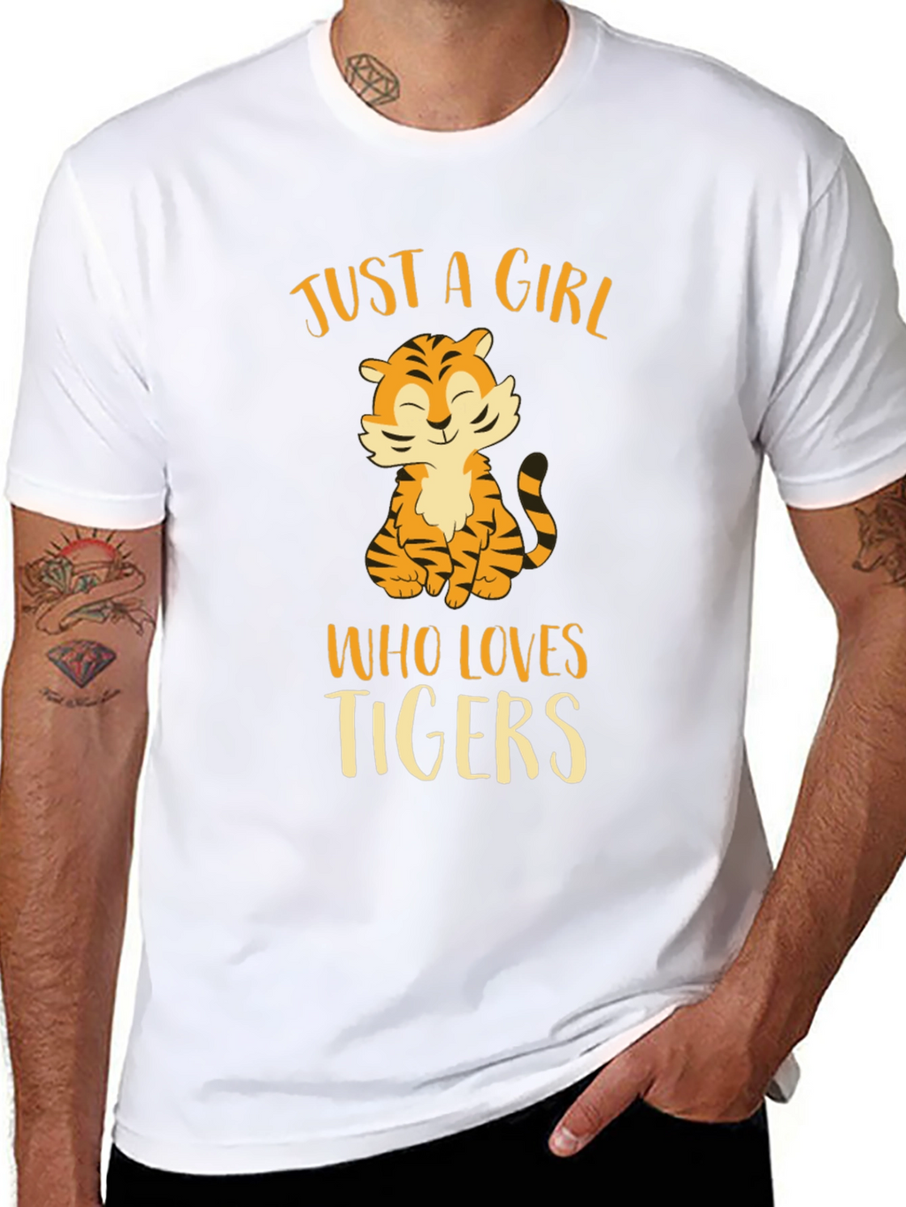 Just a Girl Who Loves Tigers T-Shirt