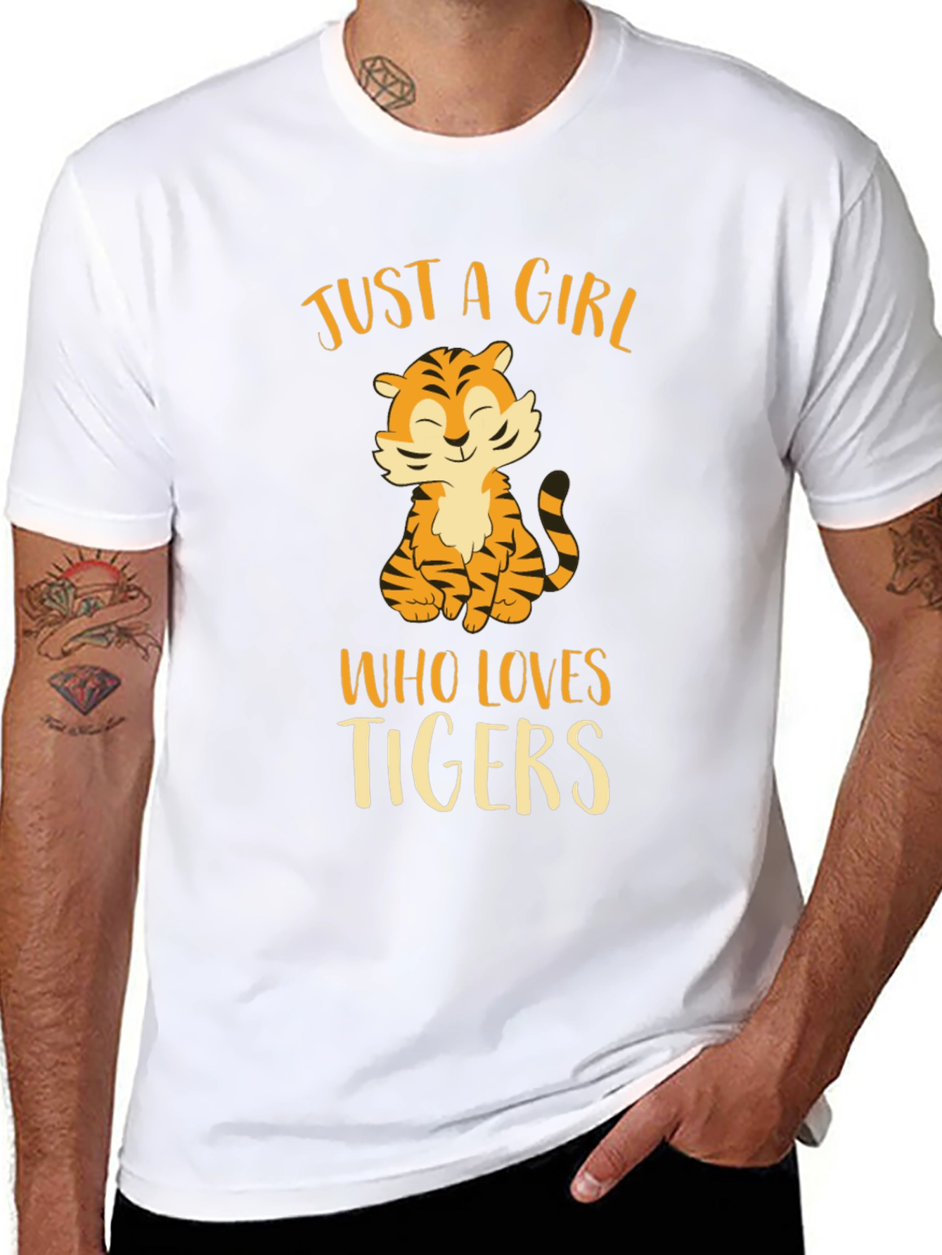 Just a Girl Who Loves Tigers T-Shirt