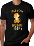 Just a Girl Who Loves Tigers T-Shirt