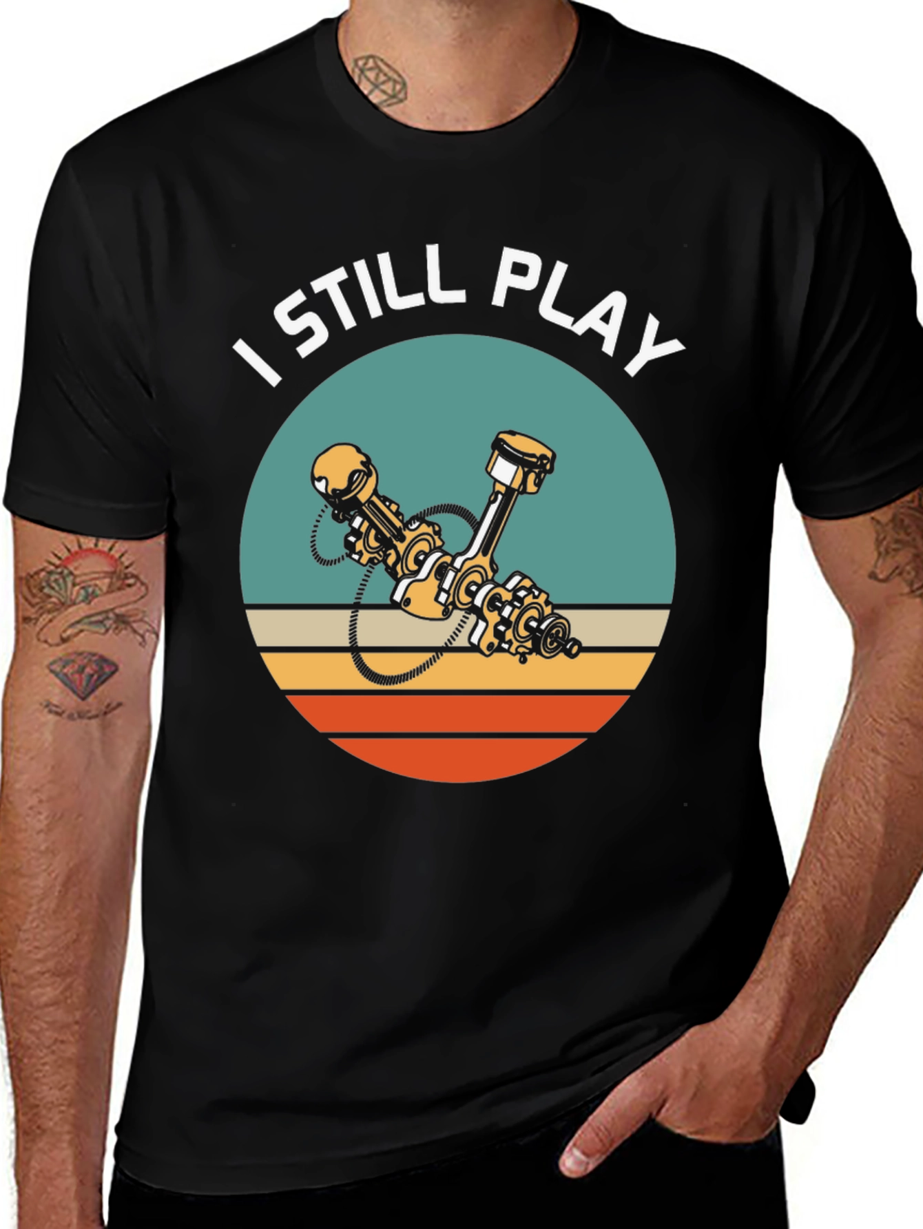 I Still Play Engine T-Shirt