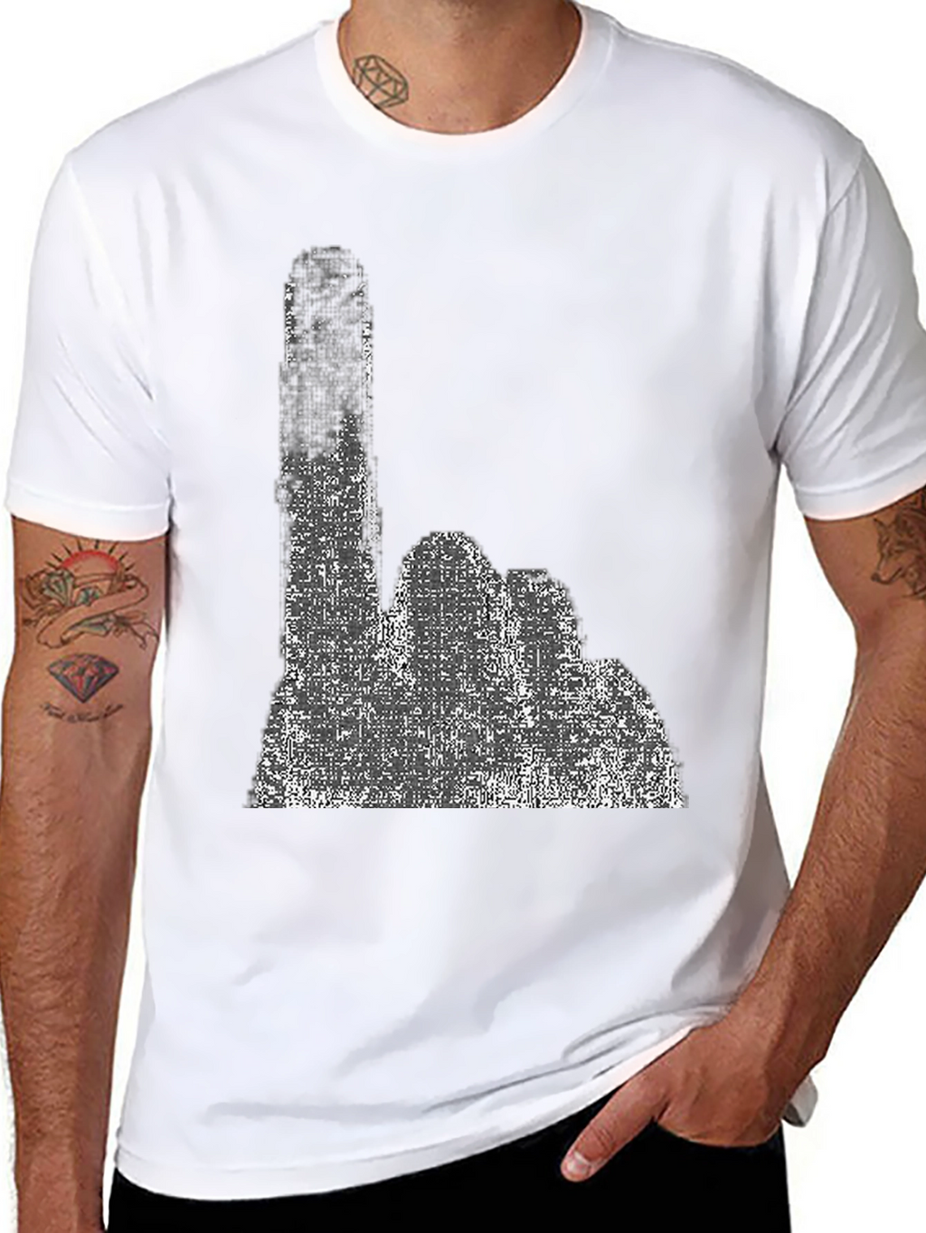 Distressed Idaho State Silhouette T-Shirt