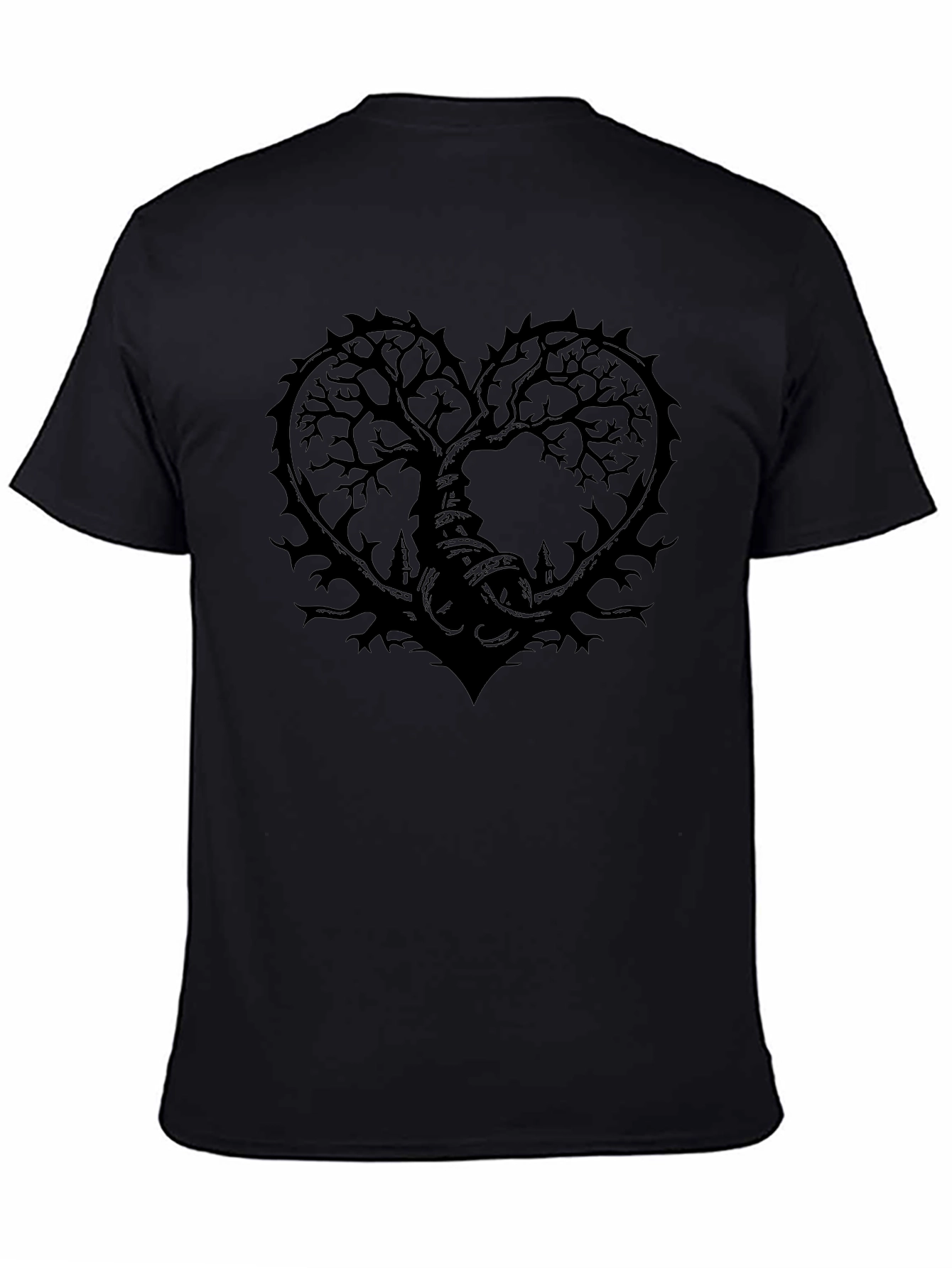 Dark Heart Tree Black T-Shirt