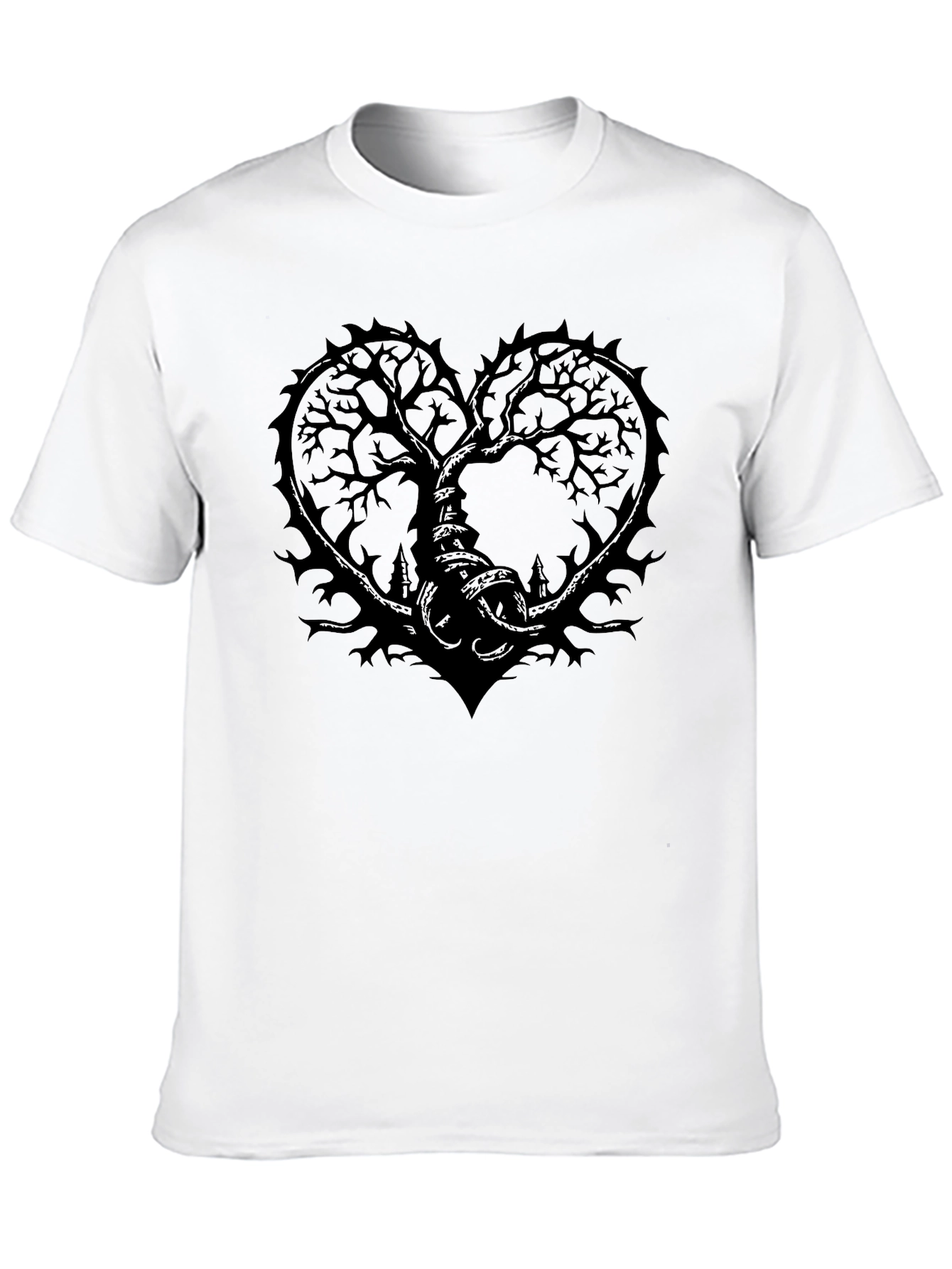 Dark Heart Tree Black T-Shirt