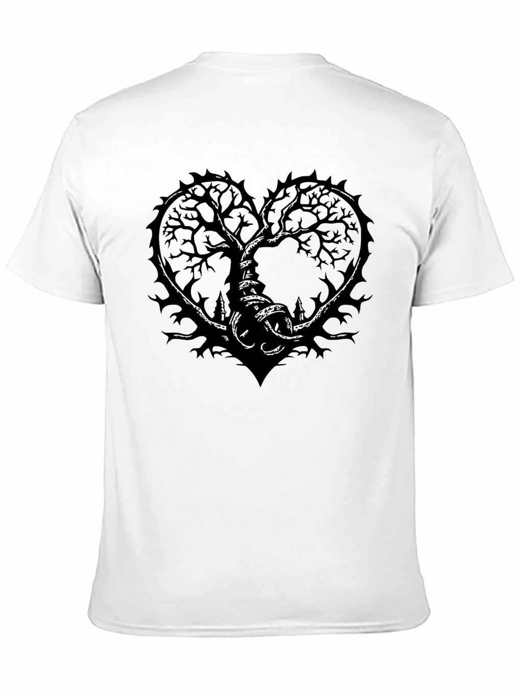Dark Heart Tree Black T-Shirt