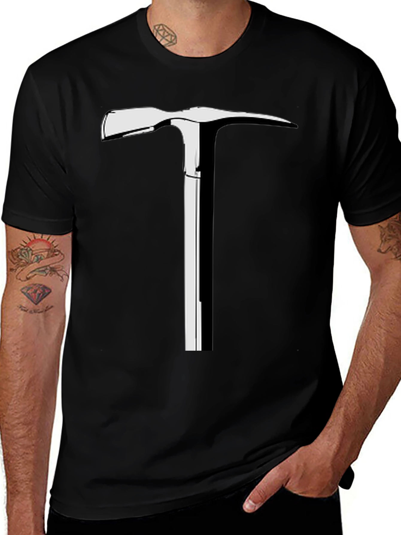 Climbing Axe Graphic Tee - Cool Mountain Adventure Shirt