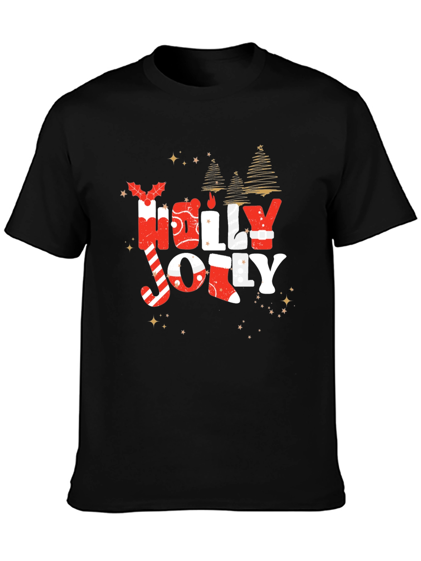 Festive Holly Jolly Christmas T-Shirt