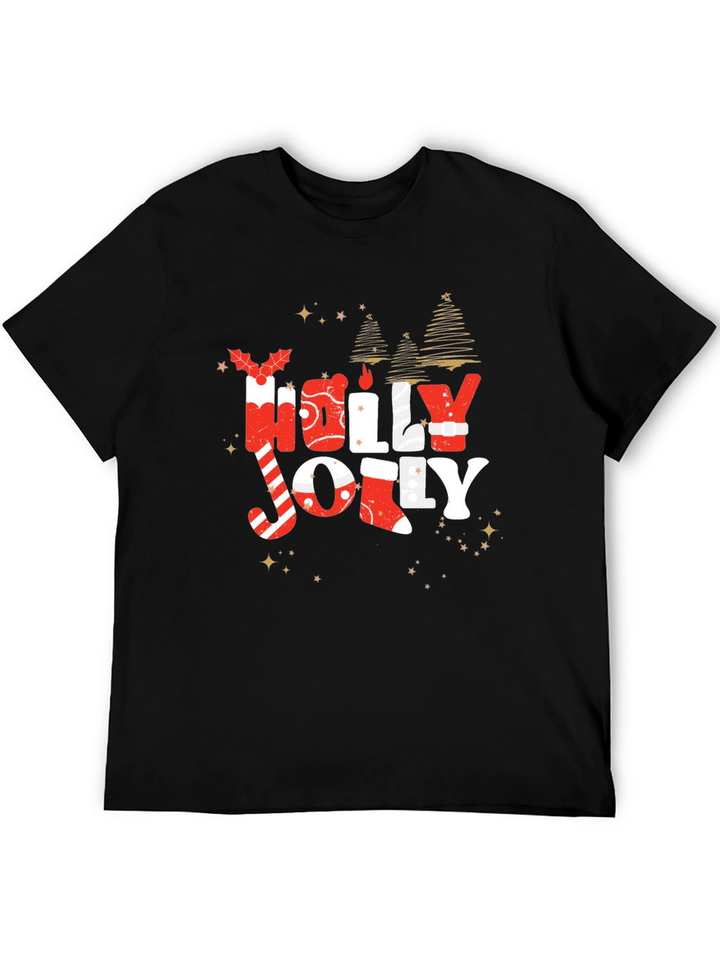 Festive Holly Jolly Christmas T-Shirt
