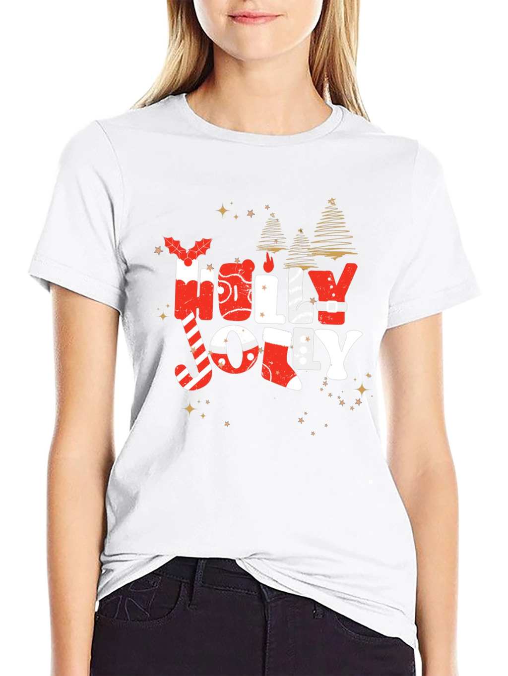Festive Holly Jolly Christmas T-Shirt