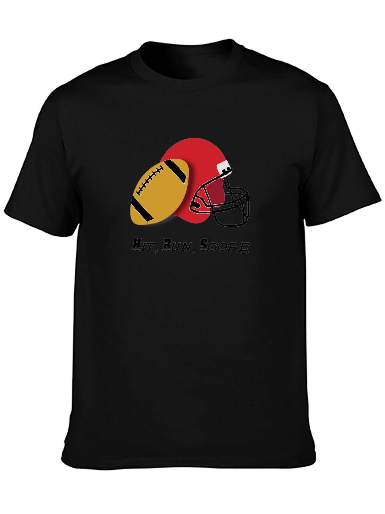 Hit Run Score T-Shirt - Football Graphic Tee