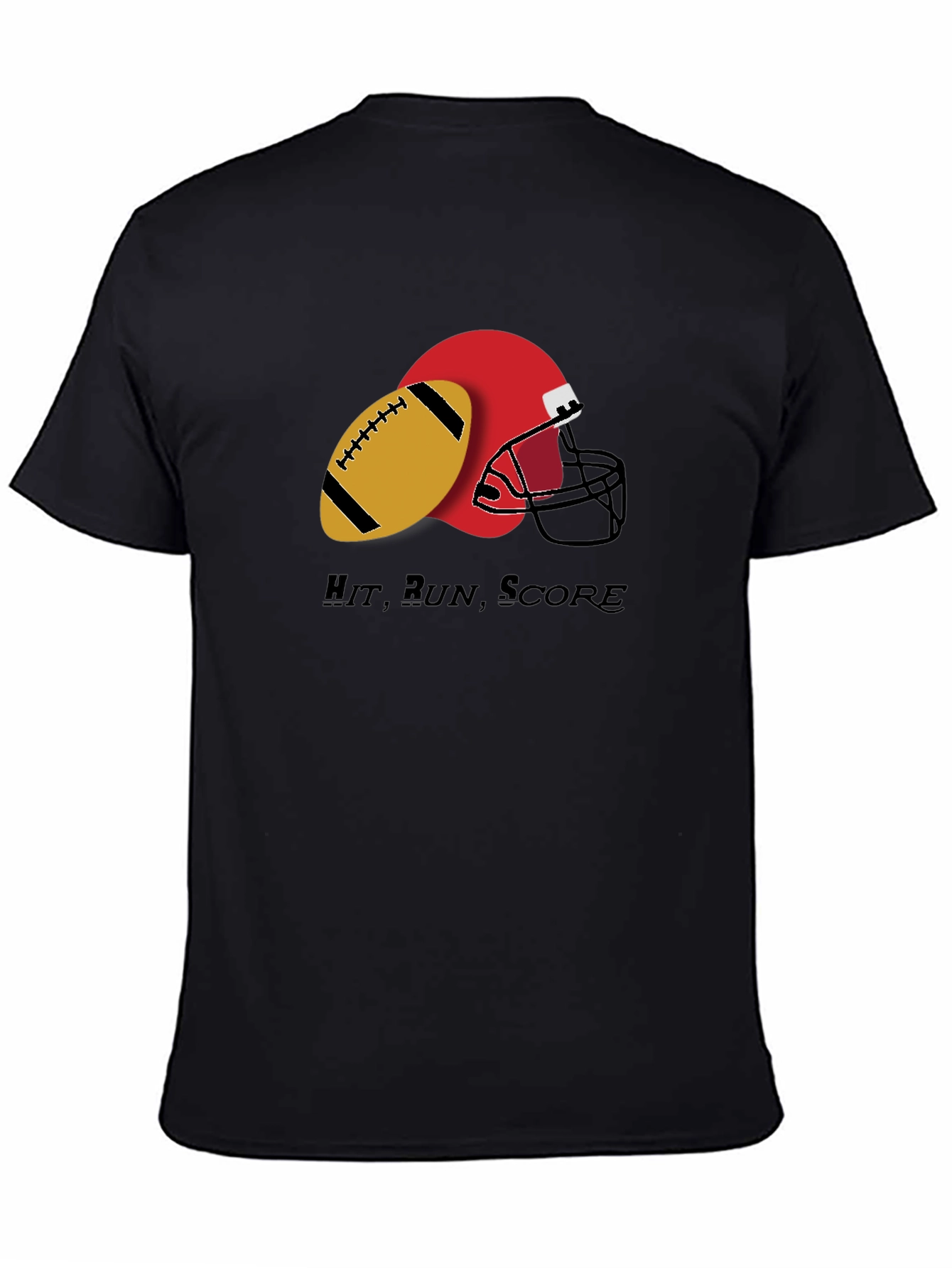 Hit Run Score T-Shirt - Football Graphic Tee