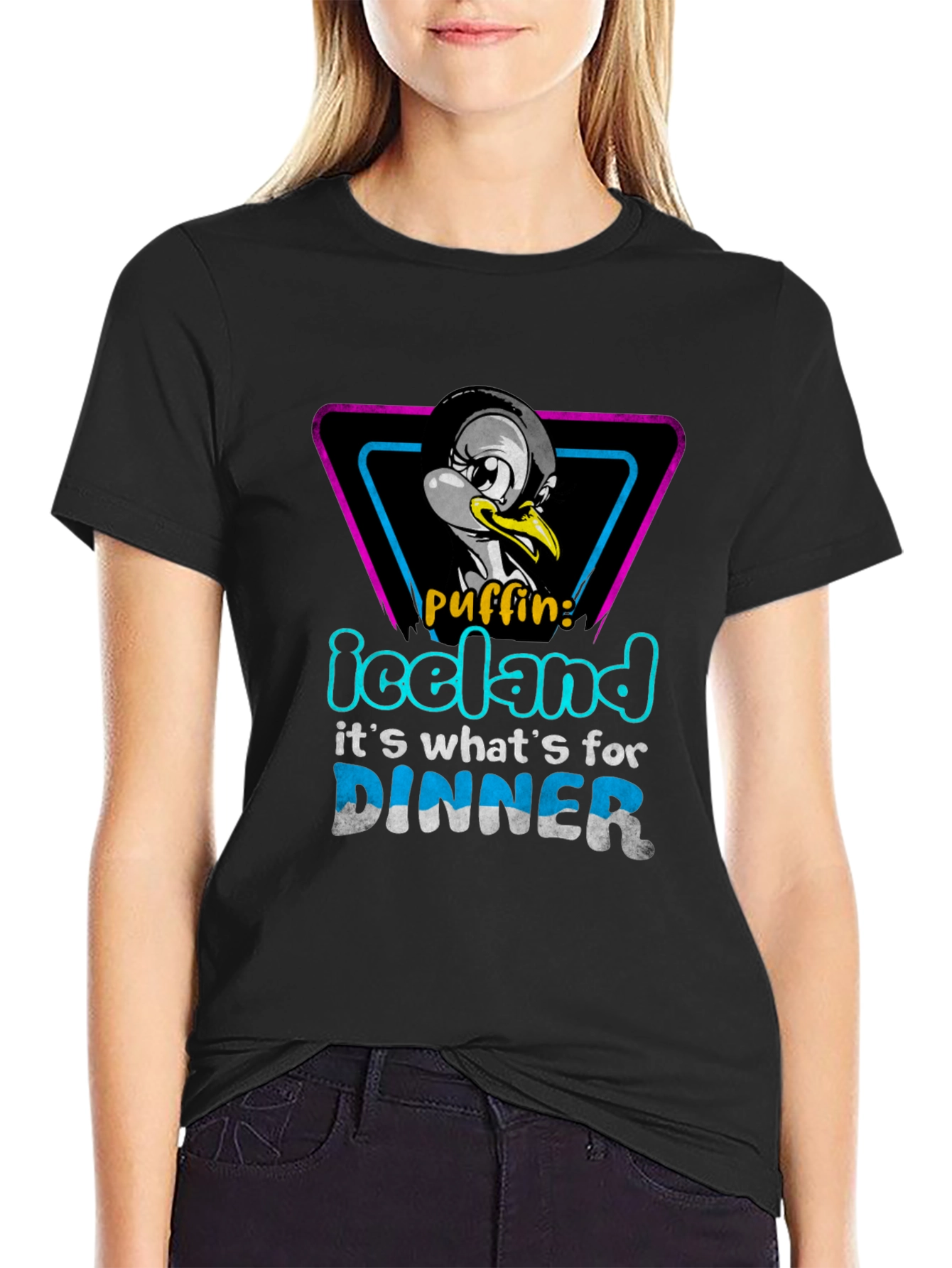 Iceland Puffin Dinner T-Shirt