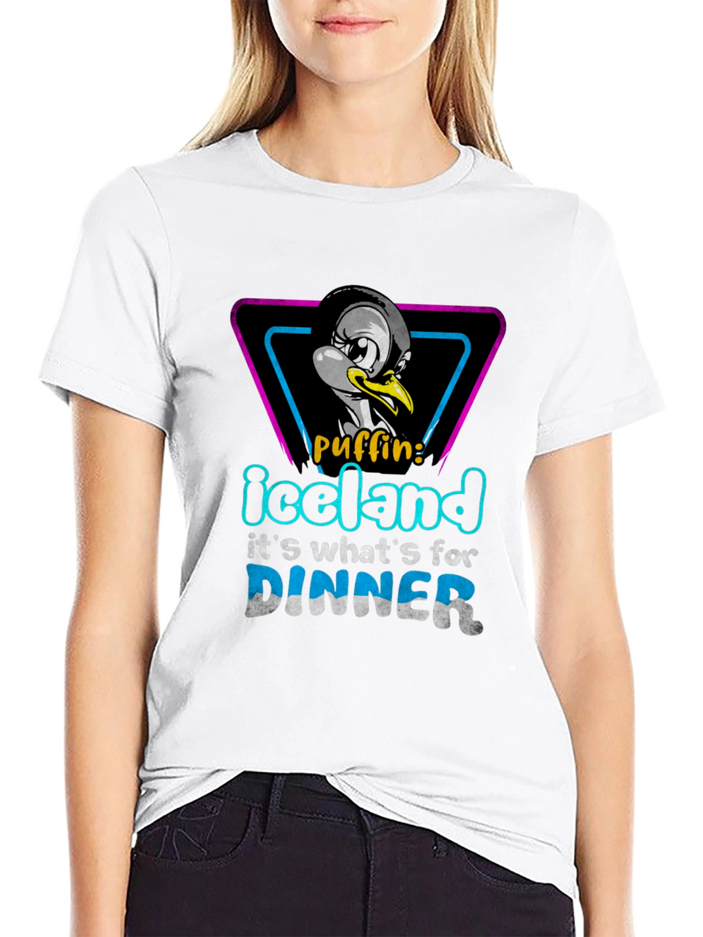 Iceland Puffin Dinner T-Shirt