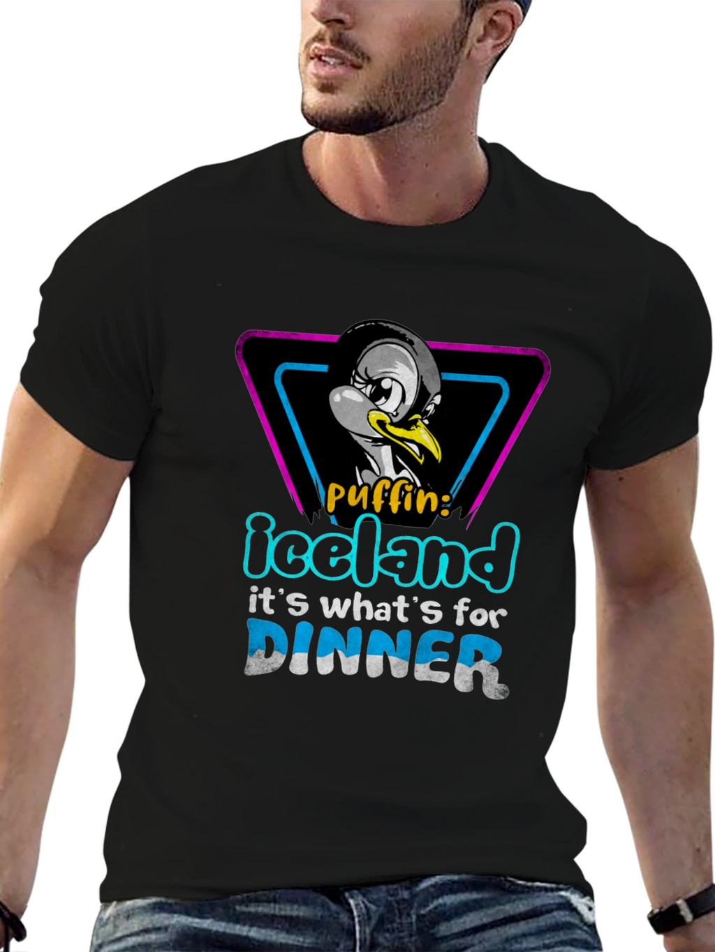 Iceland Puffin Dinner T-Shirt