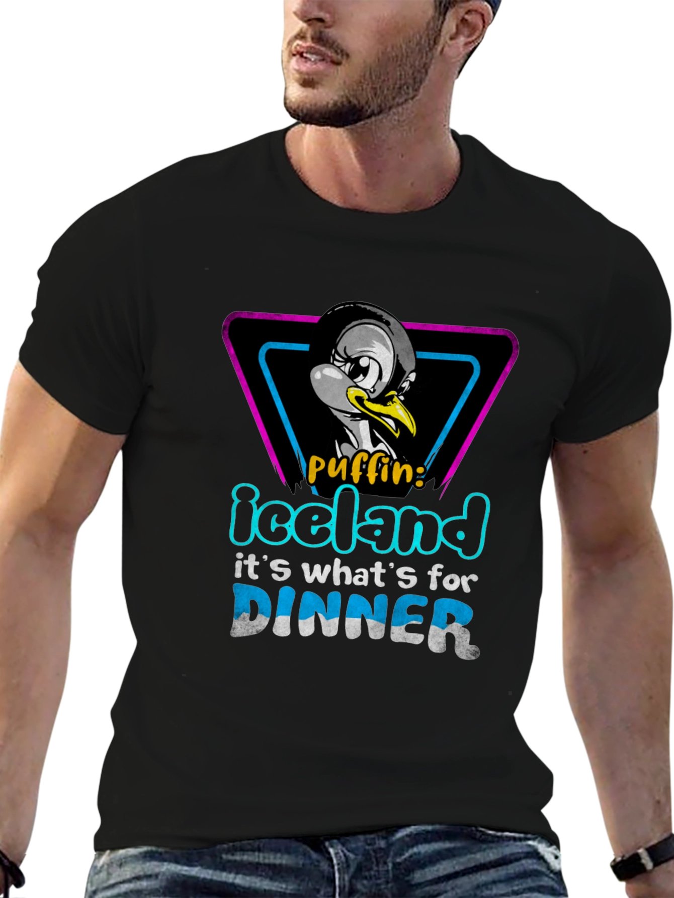 Iceland Puffin Dinner T-Shirt