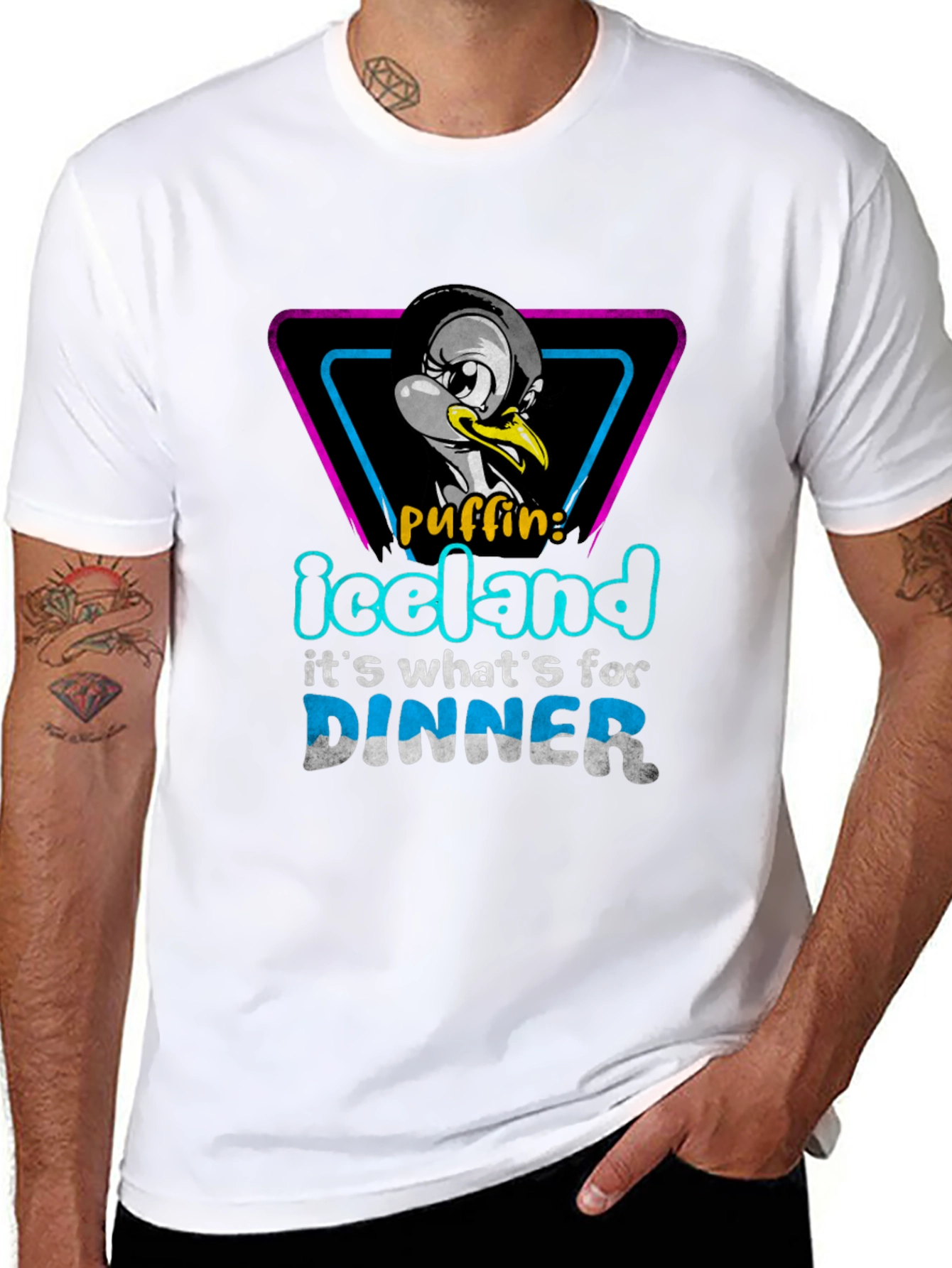 Iceland Puffin Dinner T-Shirt