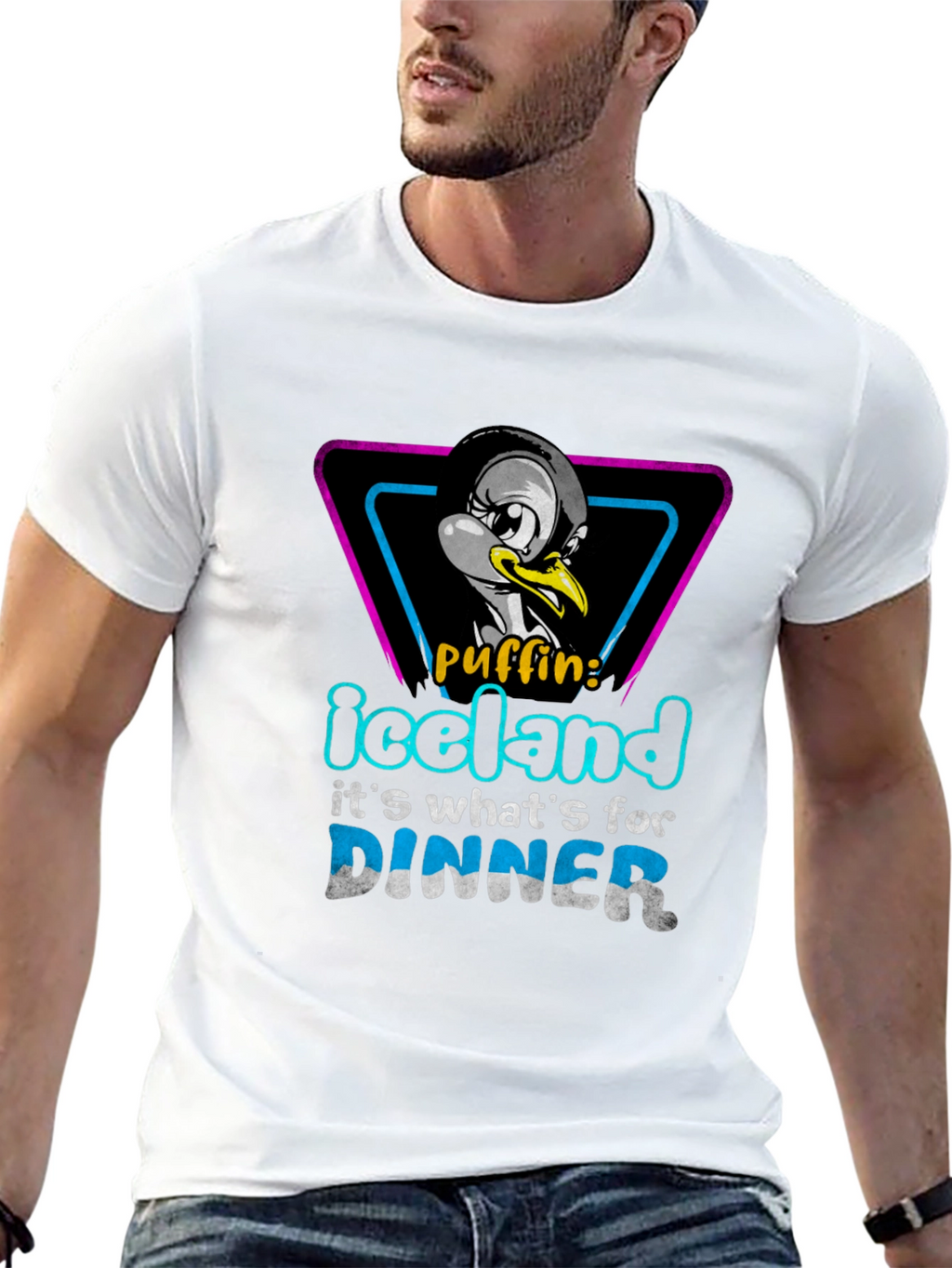Iceland Puffin Dinner T-Shirt