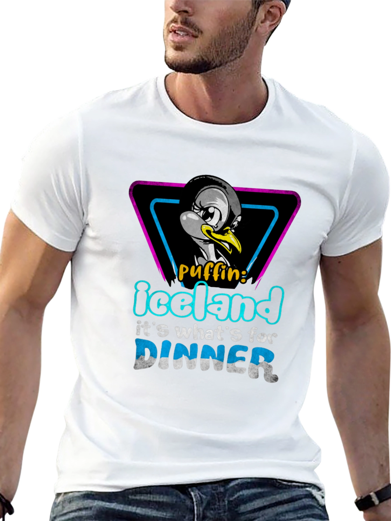 Iceland Puffin Dinner T-Shirt