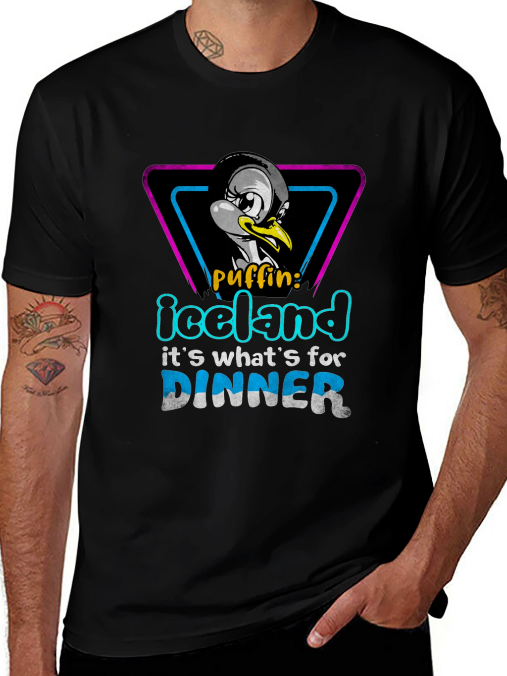Iceland Puffin Dinner T-Shirt