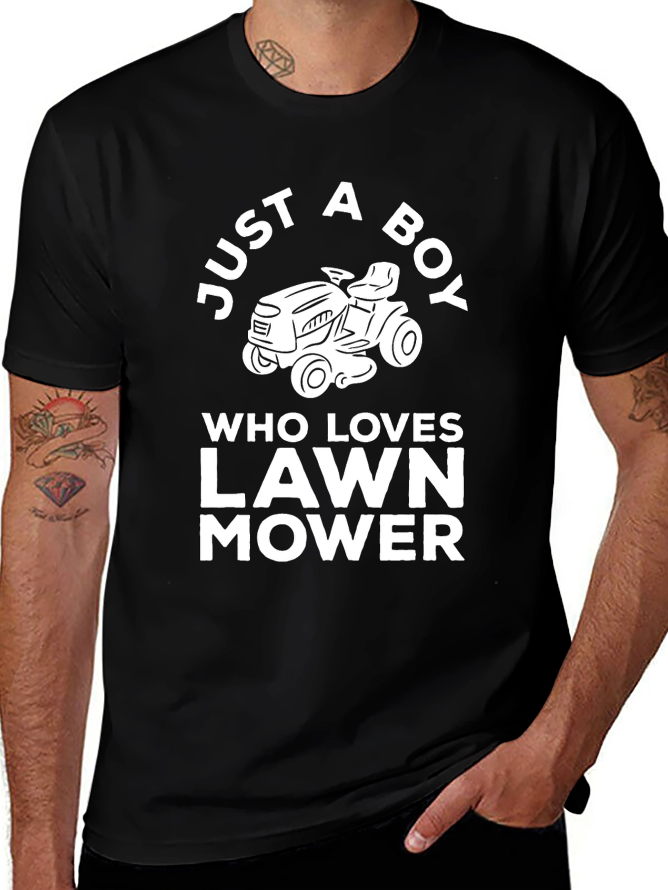 Just a Boy Who Loves Lawn Mowers T-Shirt