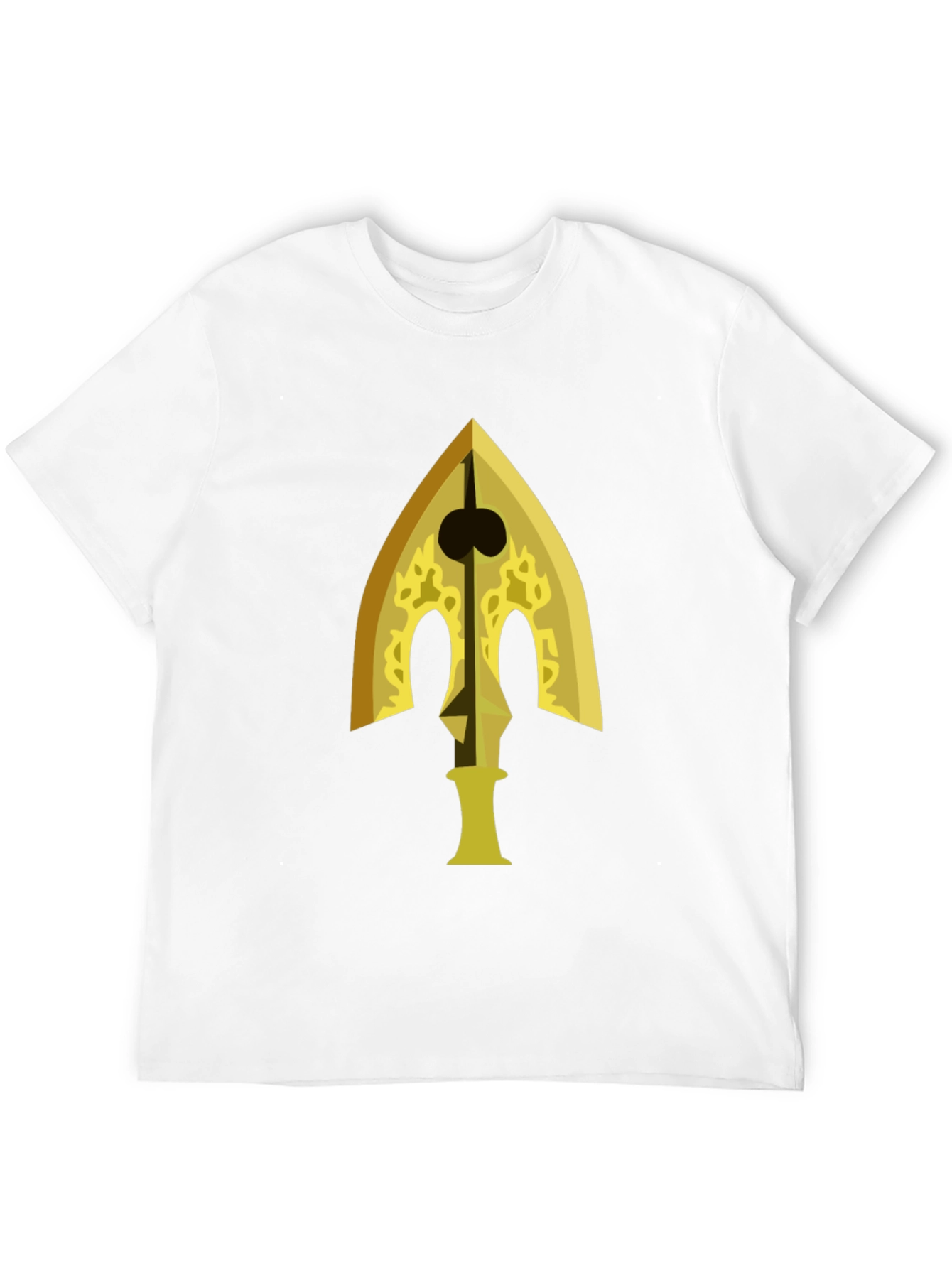 Gold Arrow Graphic Black T-Shirt