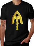 Gold Arrow Graphic Black T-Shirt