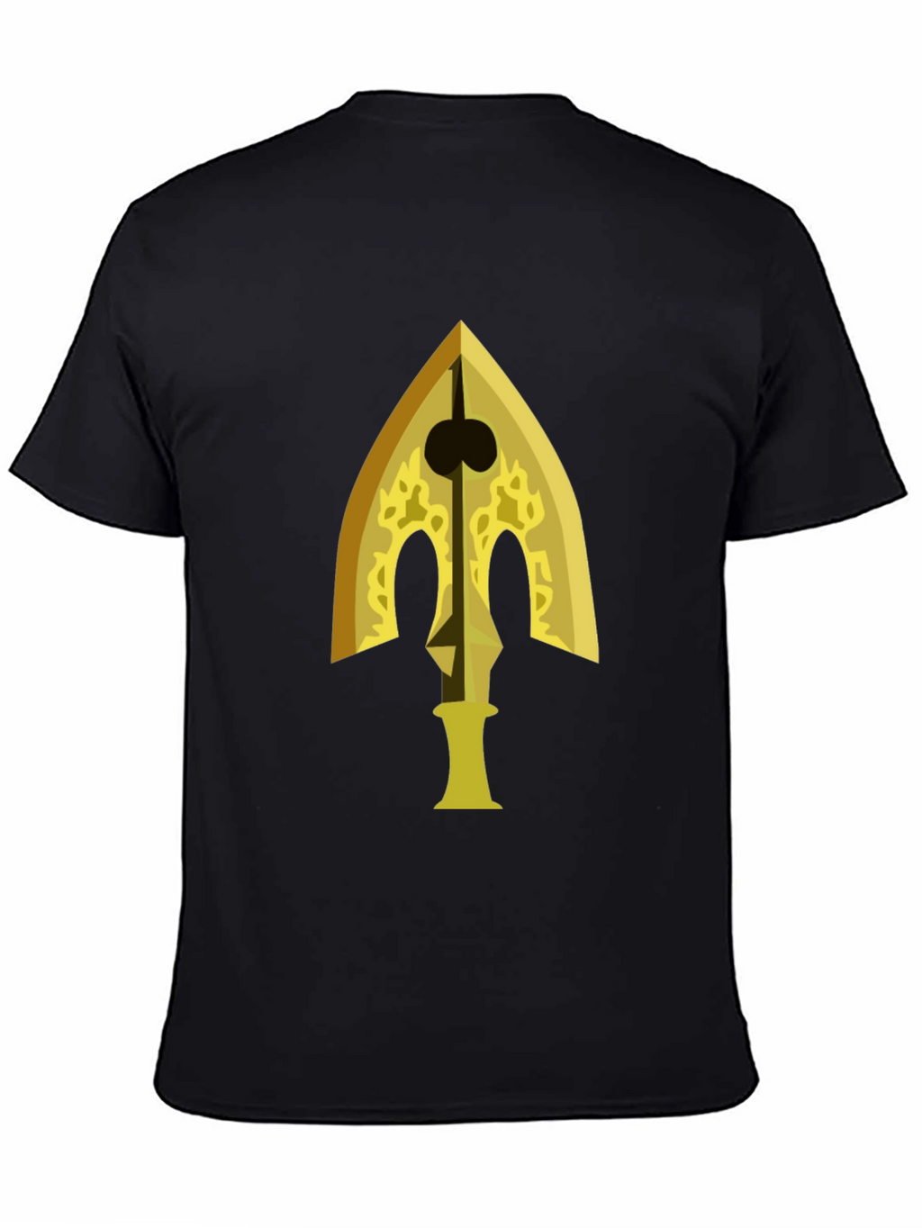 Gold Arrow Graphic Black T-Shirt
