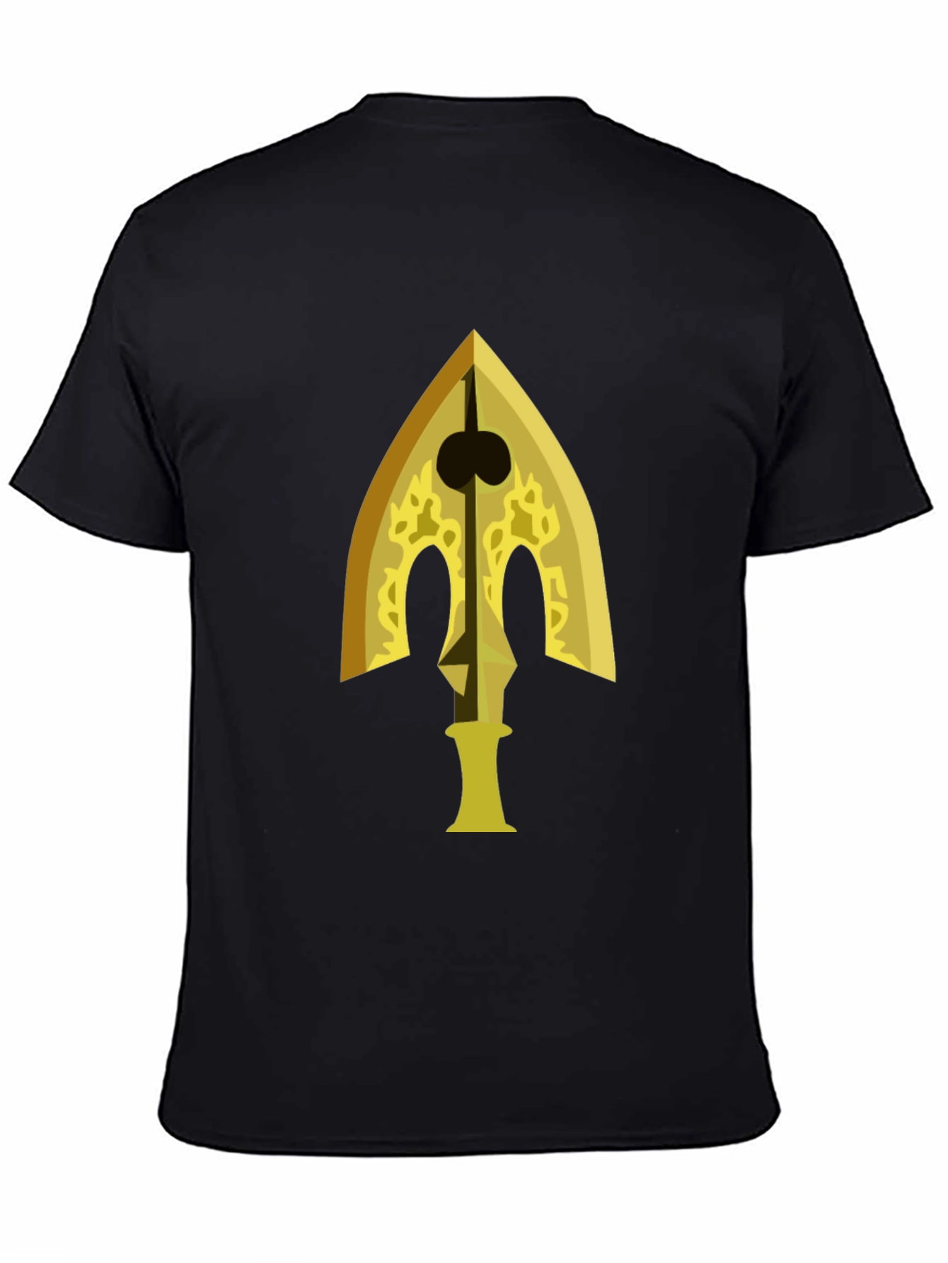 Gold Arrow Graphic Black T-Shirt