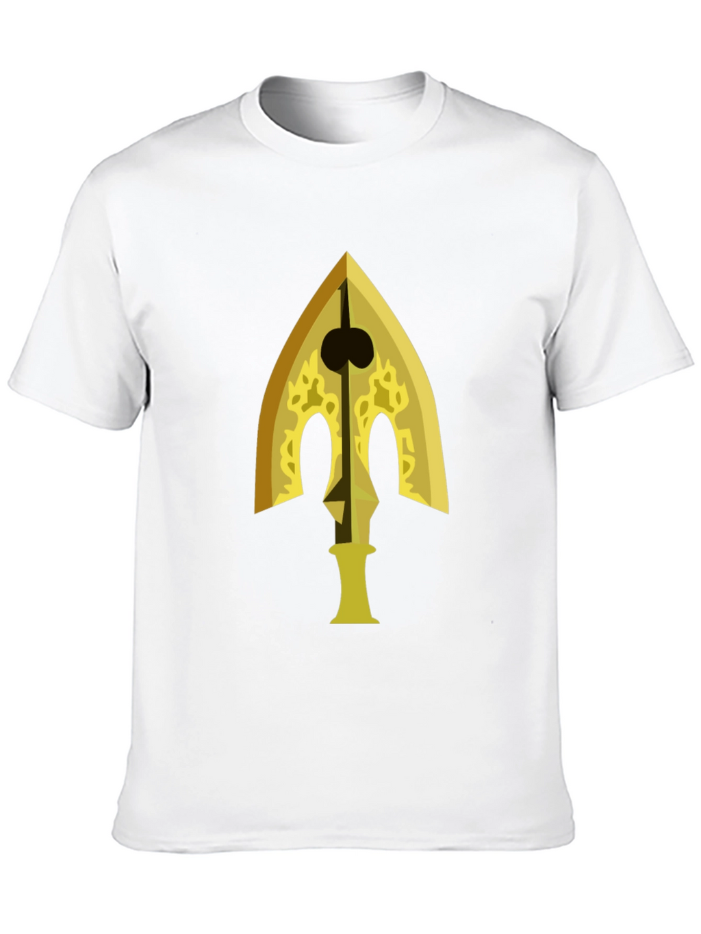 Gold Arrow Graphic Black T-Shirt