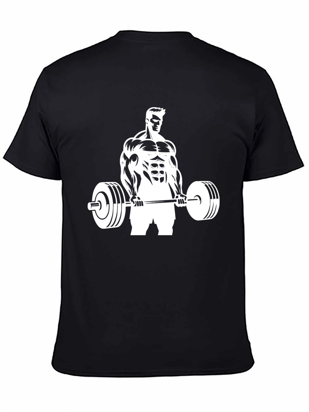 Gym Bodybuilder T-Shirt Black Cotton Fitness Tee