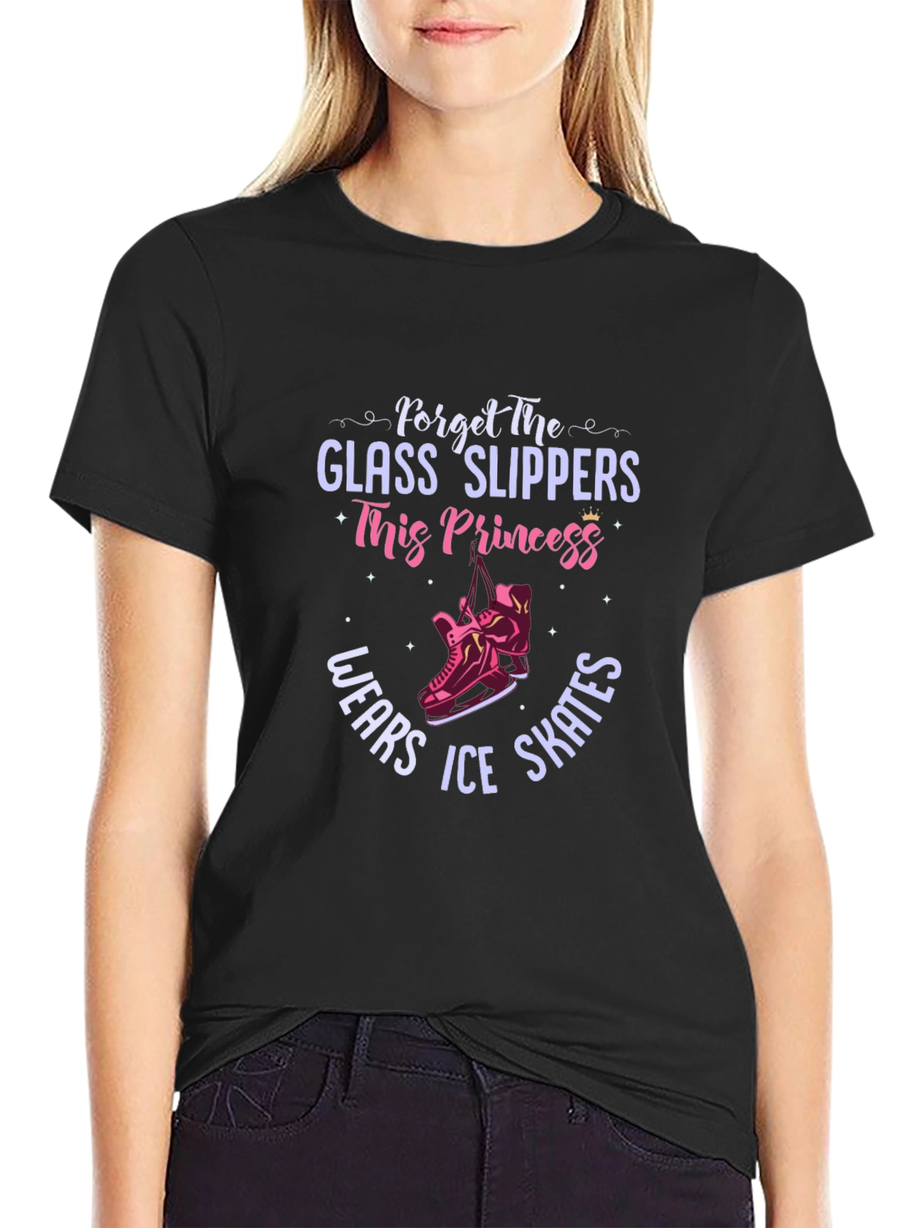 Ice Skating Princess Graphic T-Shirt