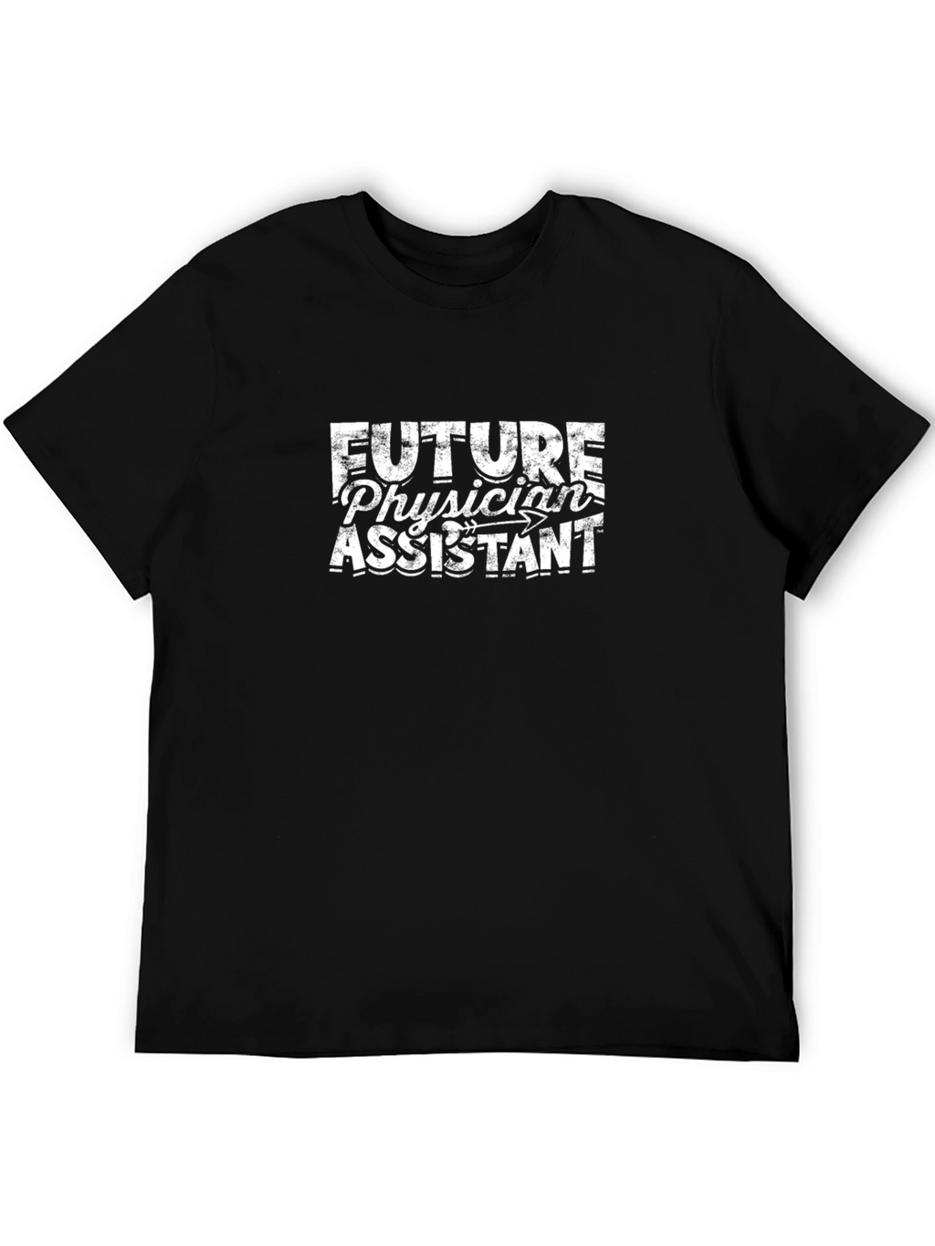 Future Physician Assistant Black Graphic T-Shirt