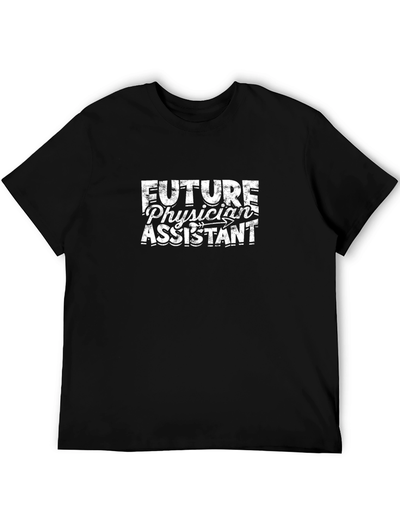 Future Physician Assistant Black Graphic T-Shirt