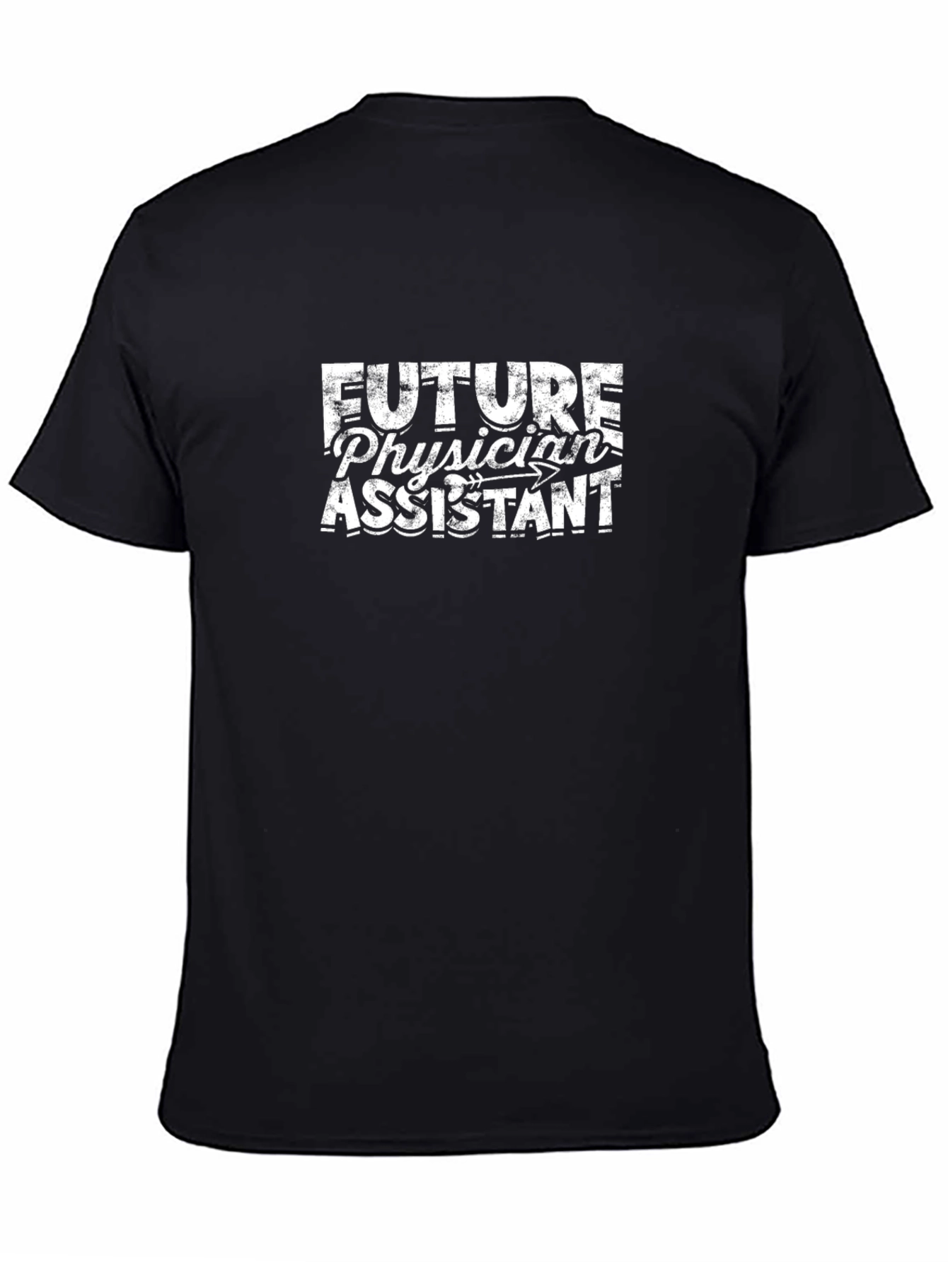 Future Physician Assistant Black Graphic T-Shirt