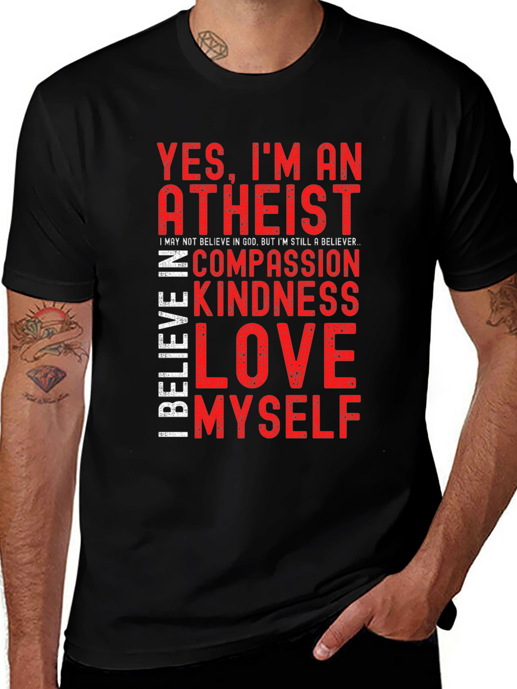 Atheist Beliefs Graphic T-Shirt
