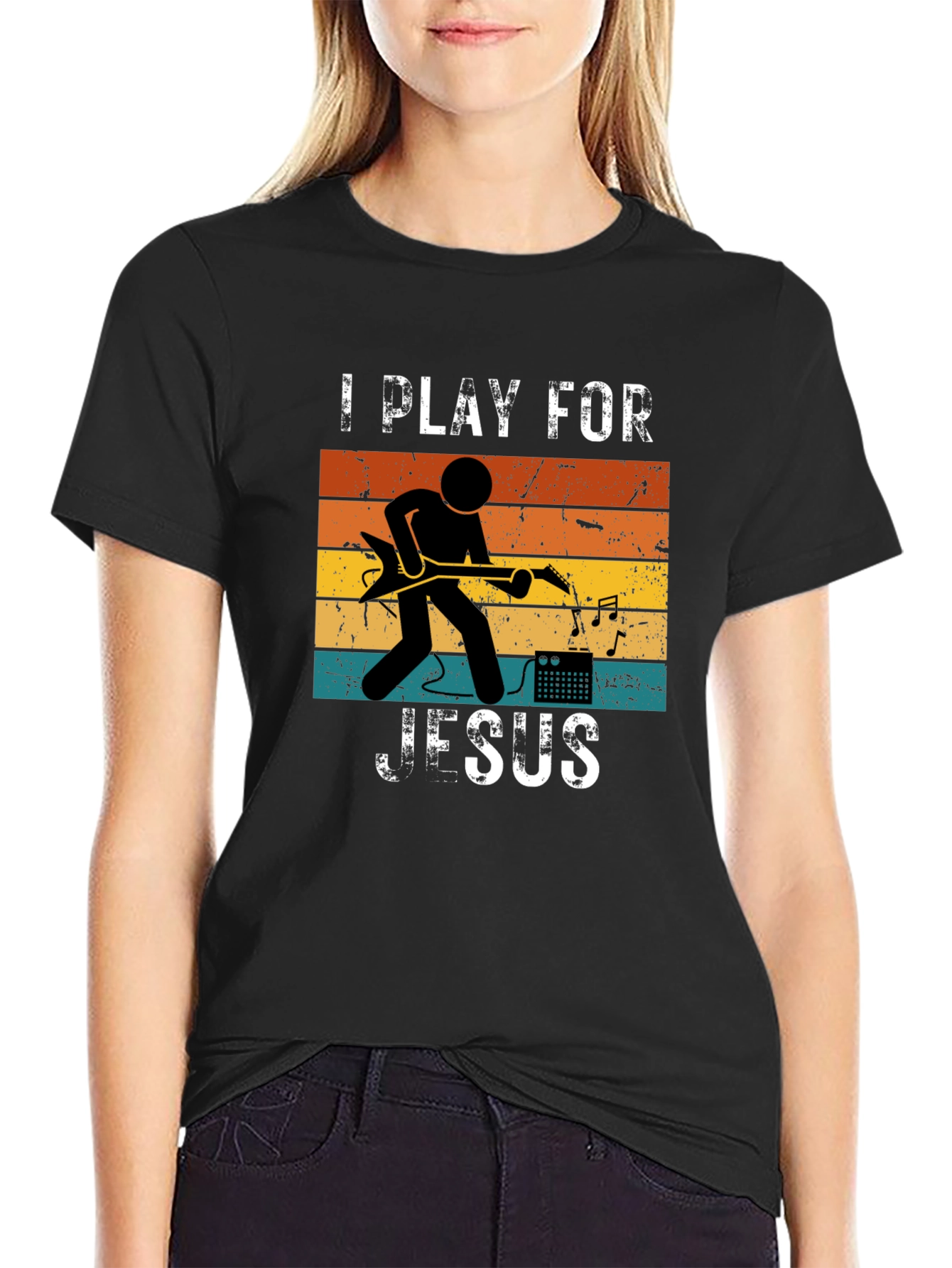 I Play for Jesus T-Shirt - Christian Musician Tee