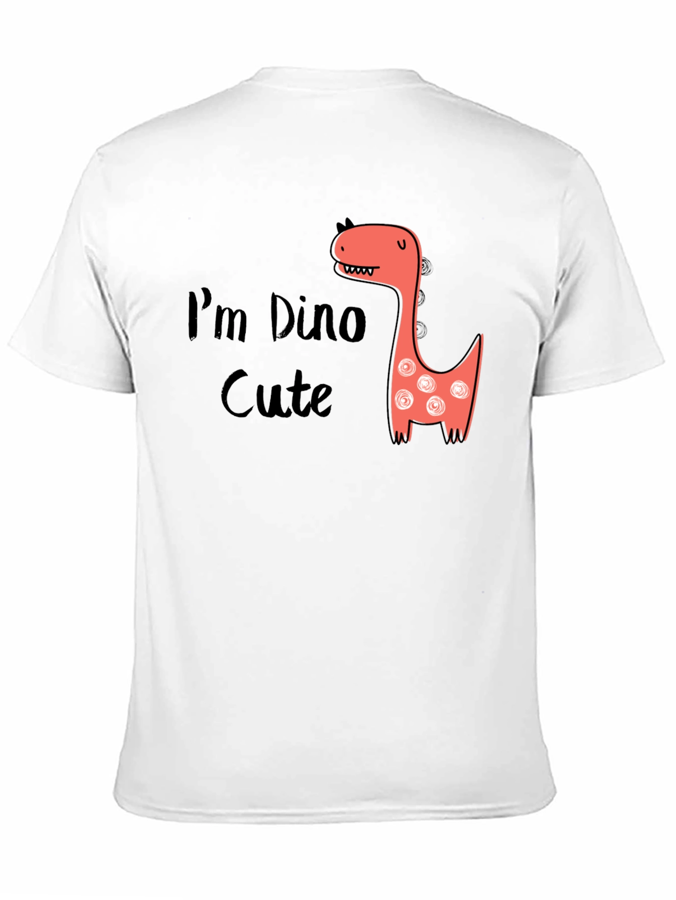 Im Dino Cute Graphic Tee - Black