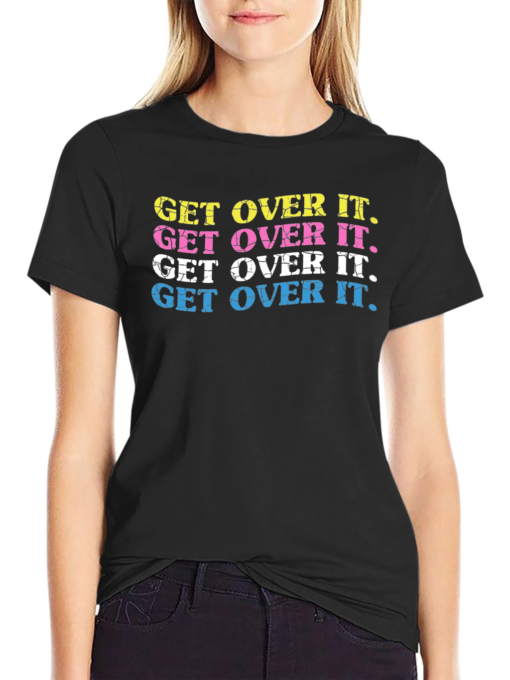 Get Over It T-Shirt Trendy Graphic Tee